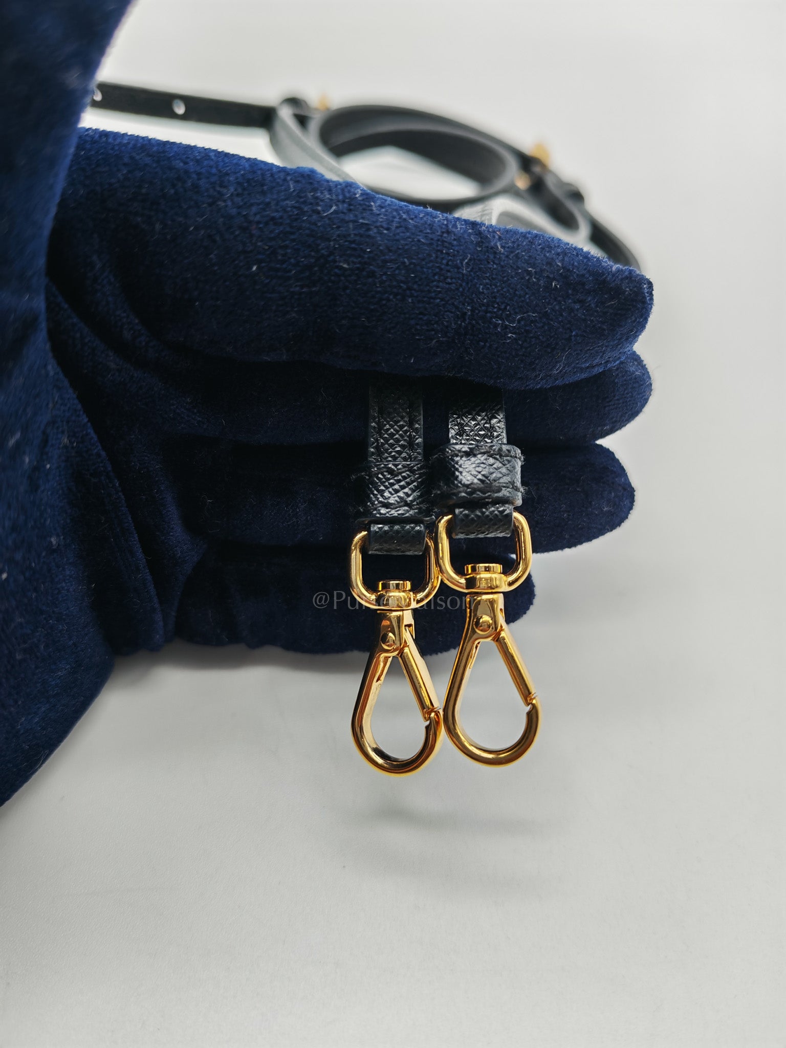 Duet Re-Nylon Black Drawstring Bucket Bag | Purse Maison Luxury Bags Shop