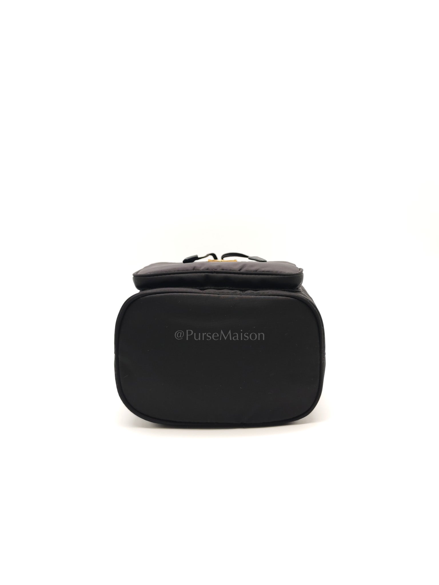Duet Re-Nylon Black Drawstring Bucket Bag | Purse Maison Luxury Bags Shop