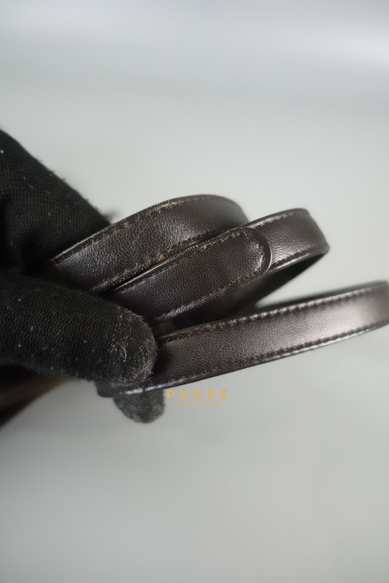 Flamenco in Metallic Brown Lambskin Leather | Purse Maison Luxury Bags Shop