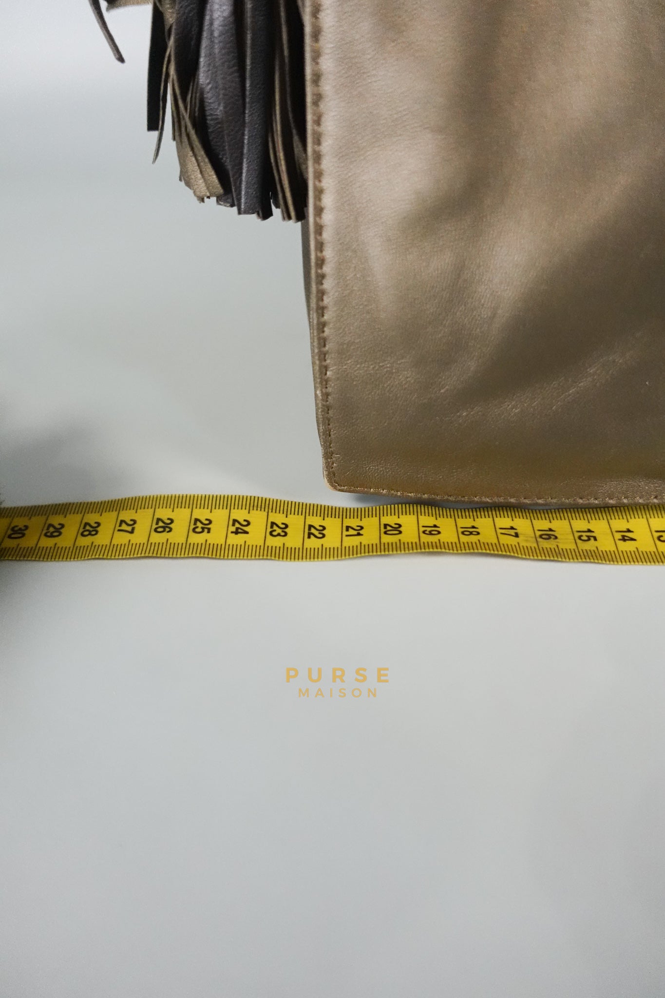 Flamenco in Metallic Brown Lambskin Leather | Purse Maison Luxury Bags Shop