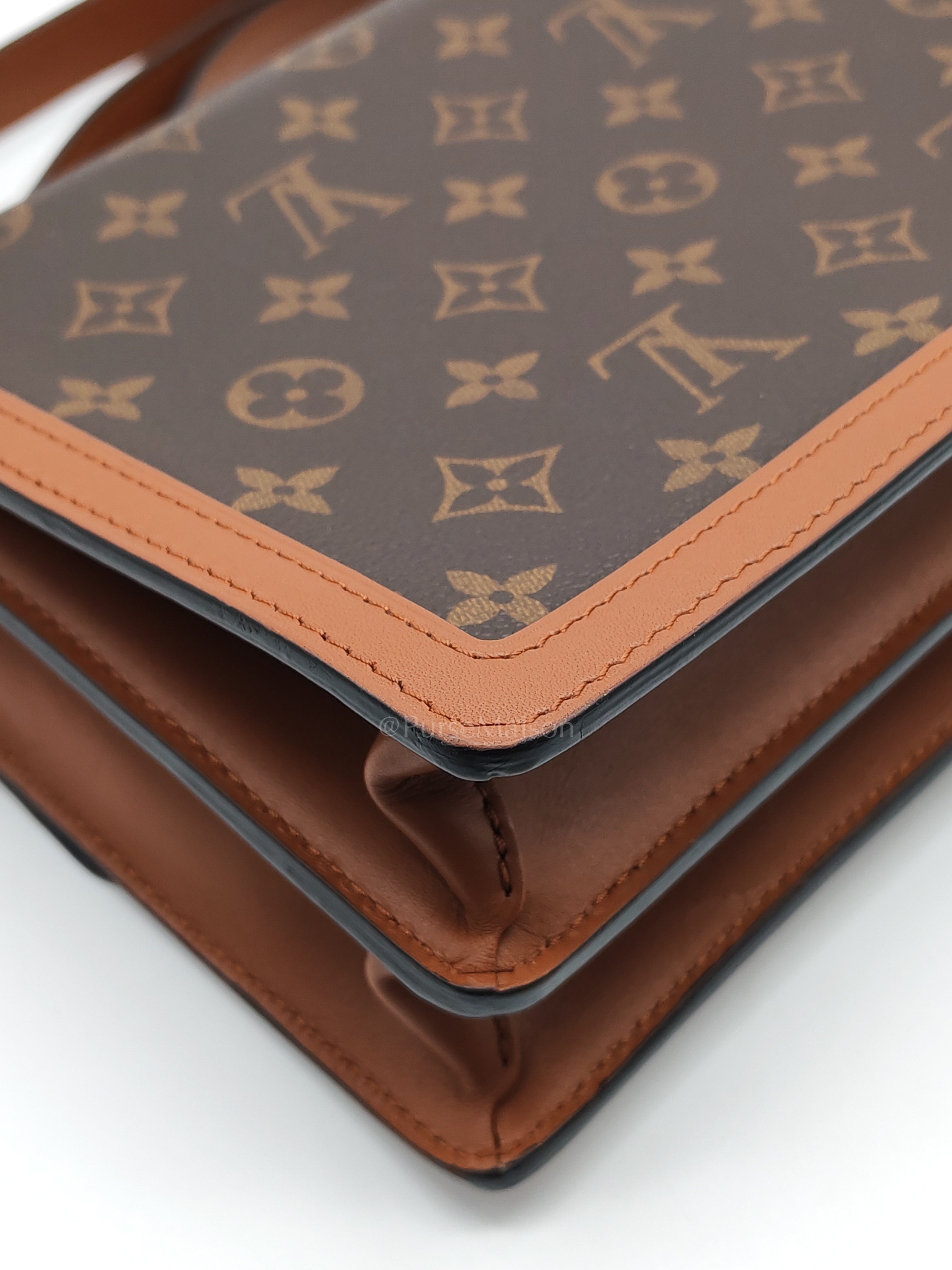 Duphine Shoulder Bag in Monogram Reverse Canvas & Gold Hardware (Datecode: CA0179) | Purse Maison Luxury Bags Shop