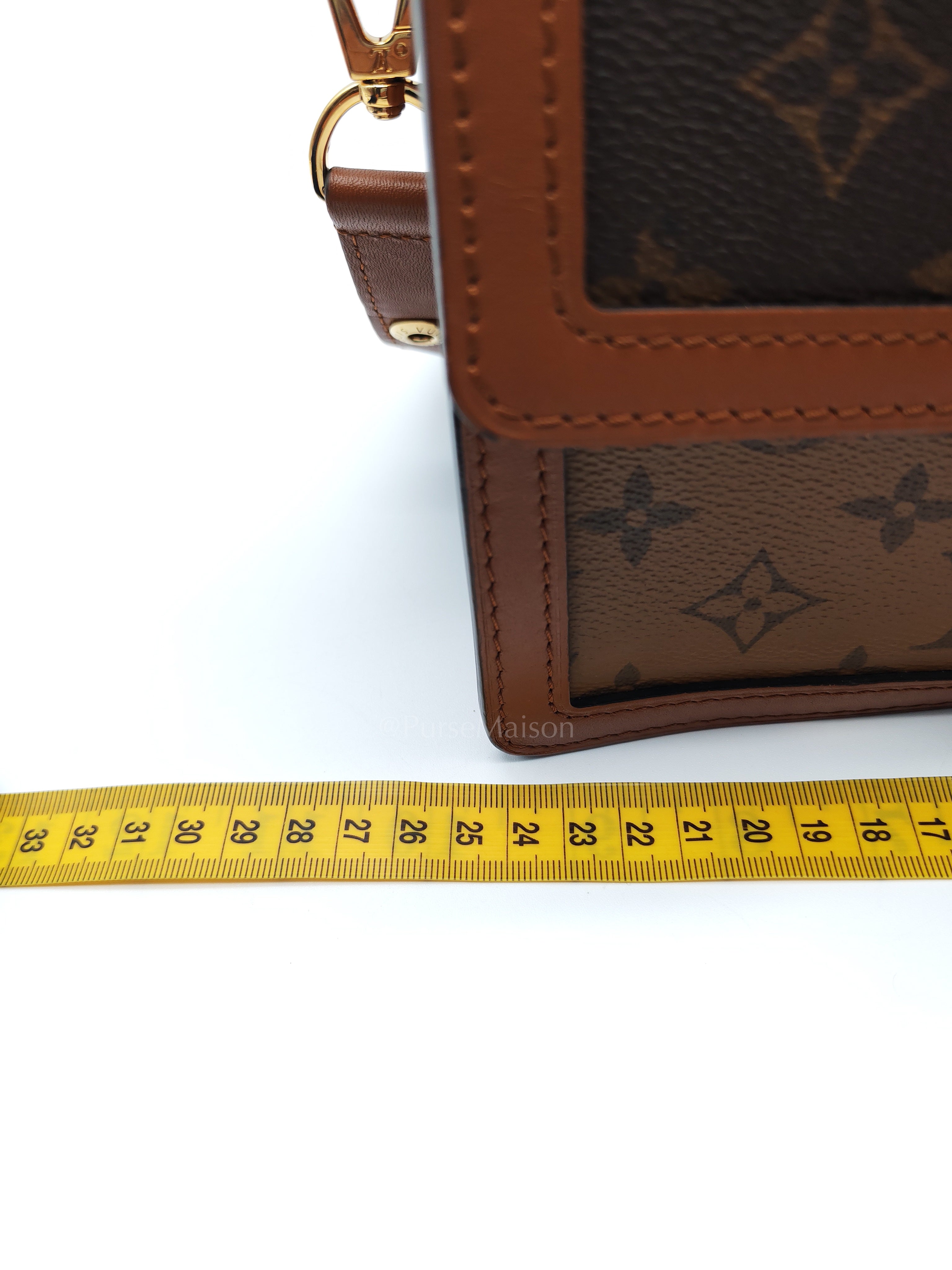 Duphine Shoulder Bag in Monogram Reverse Canvas & Gold Hardware (Datecode: CA0179) | Purse Maison Luxury Bags Shop