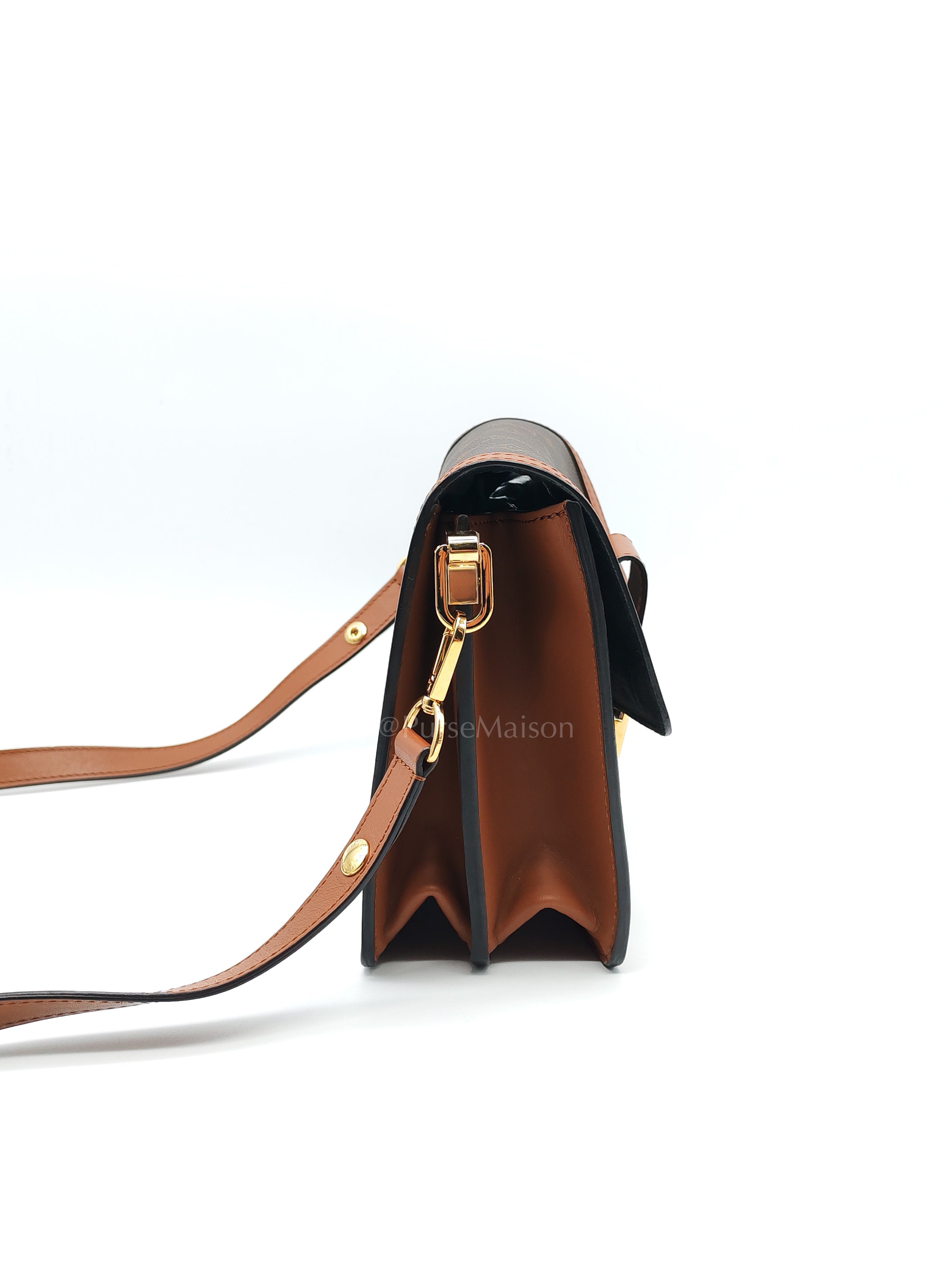 Duphine Shoulder Bag in Monogram Reverse Canvas & Gold Hardware (Datecode: CA0179) | Purse Maison Luxury Bags Shop