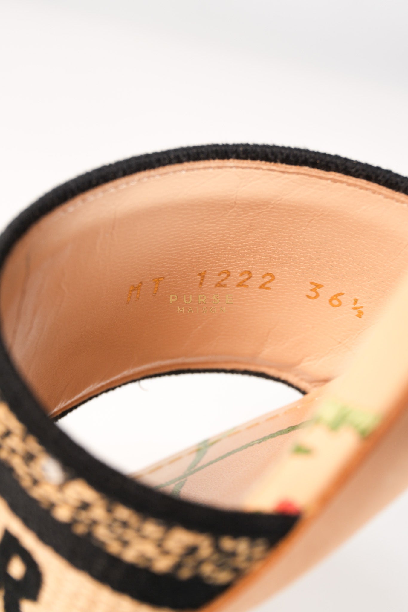 Dway Heeled Mule in Straw & Multicolor Size 36.5(24.1 cm) | Purse Maison Luxury Bags Shop