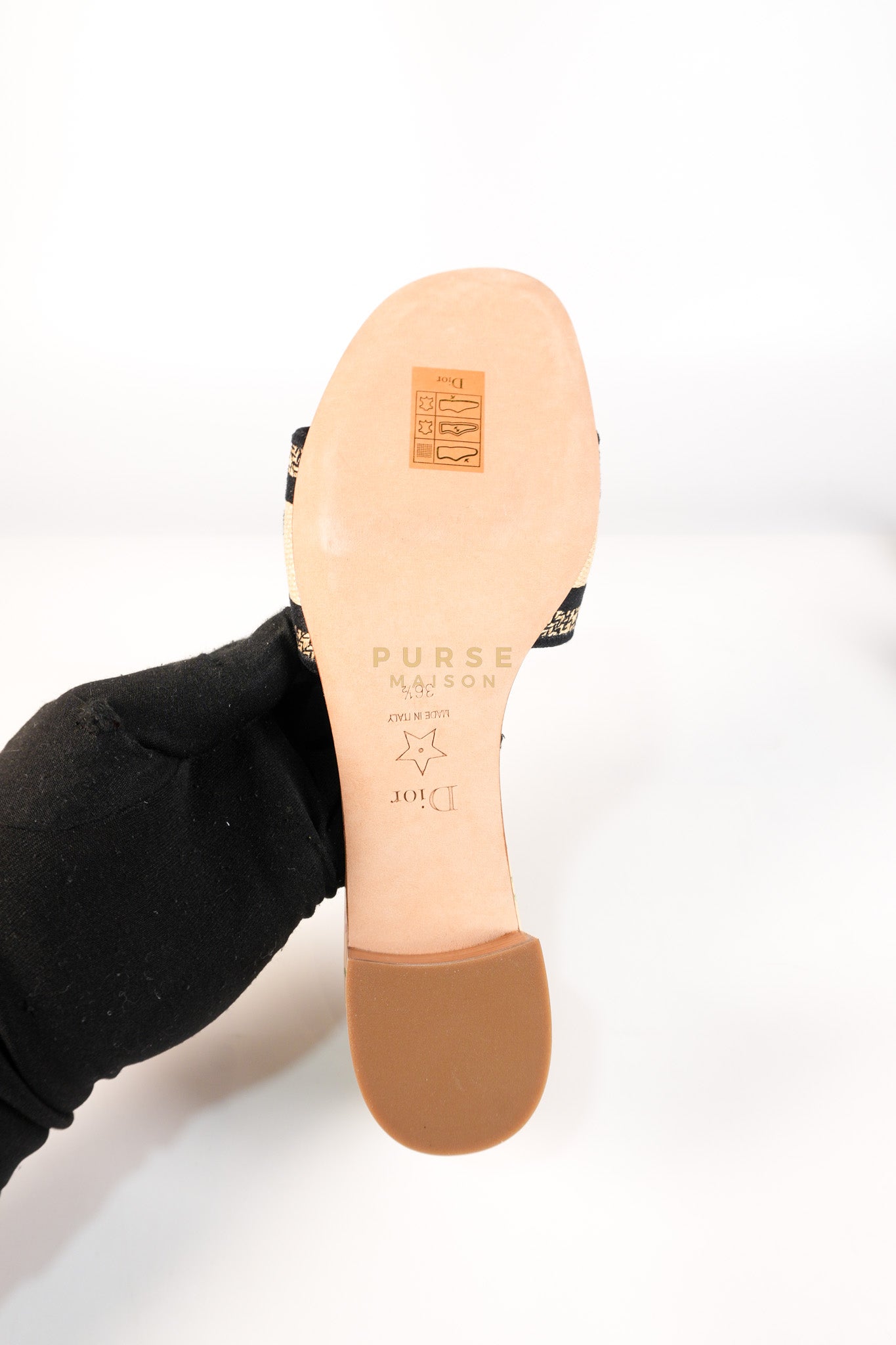 Dway Heeled Mule in Straw & Multicolor Size 36.5(24.1 cm) | Purse Maison Luxury Bags Shop