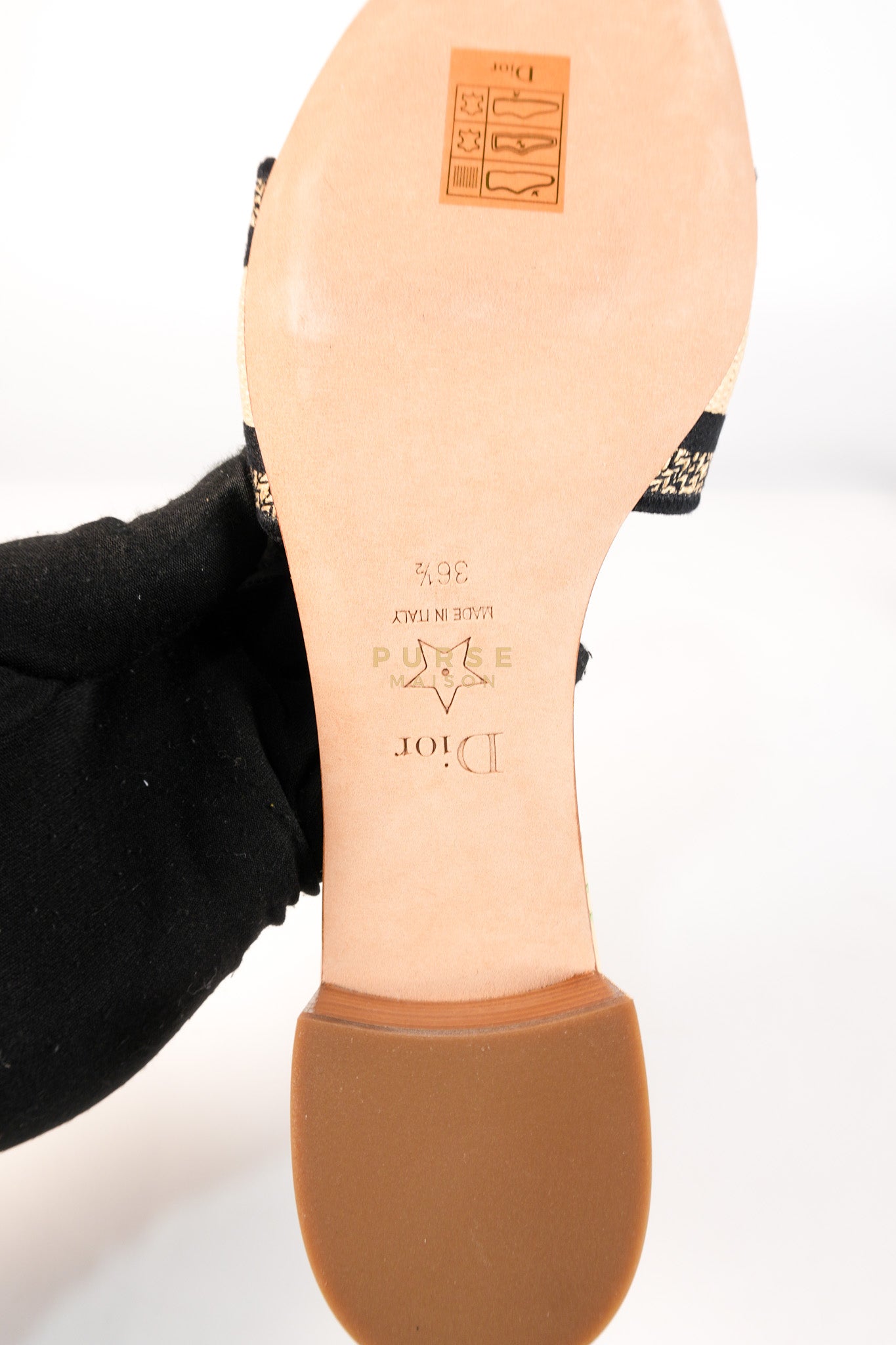 Dway Heeled Mule in Straw & Multicolor Size 36.5(24.1 cm) | Purse Maison Luxury Bags Shop