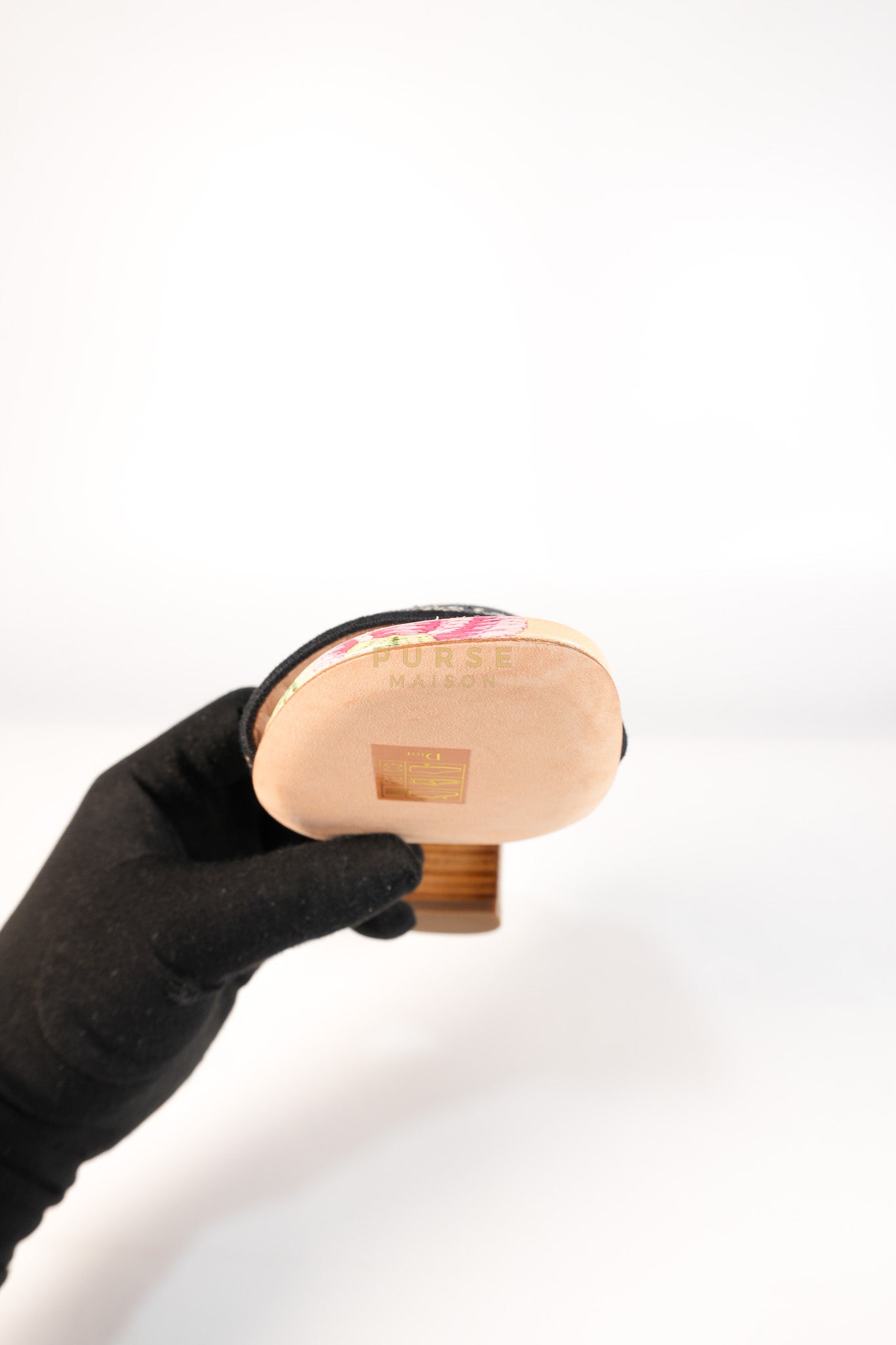 Dway Heeled Mule in Straw & Multicolor Size 36.5(24.1 cm) | Purse Maison Luxury Bags Shop