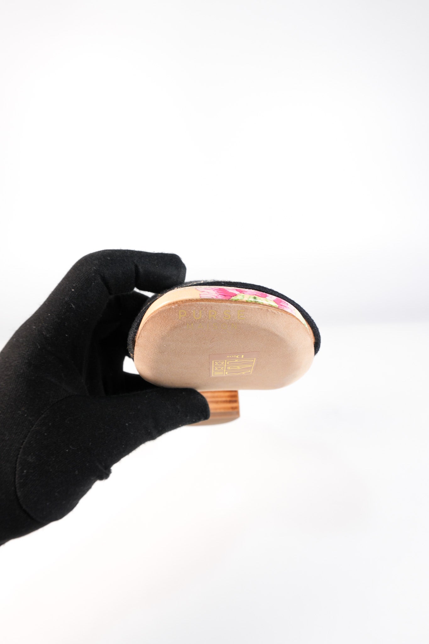 Dway Heeled Mule in Straw & Multicolor Size 36.5(24.1 cm) | Purse Maison Luxury Bags Shop