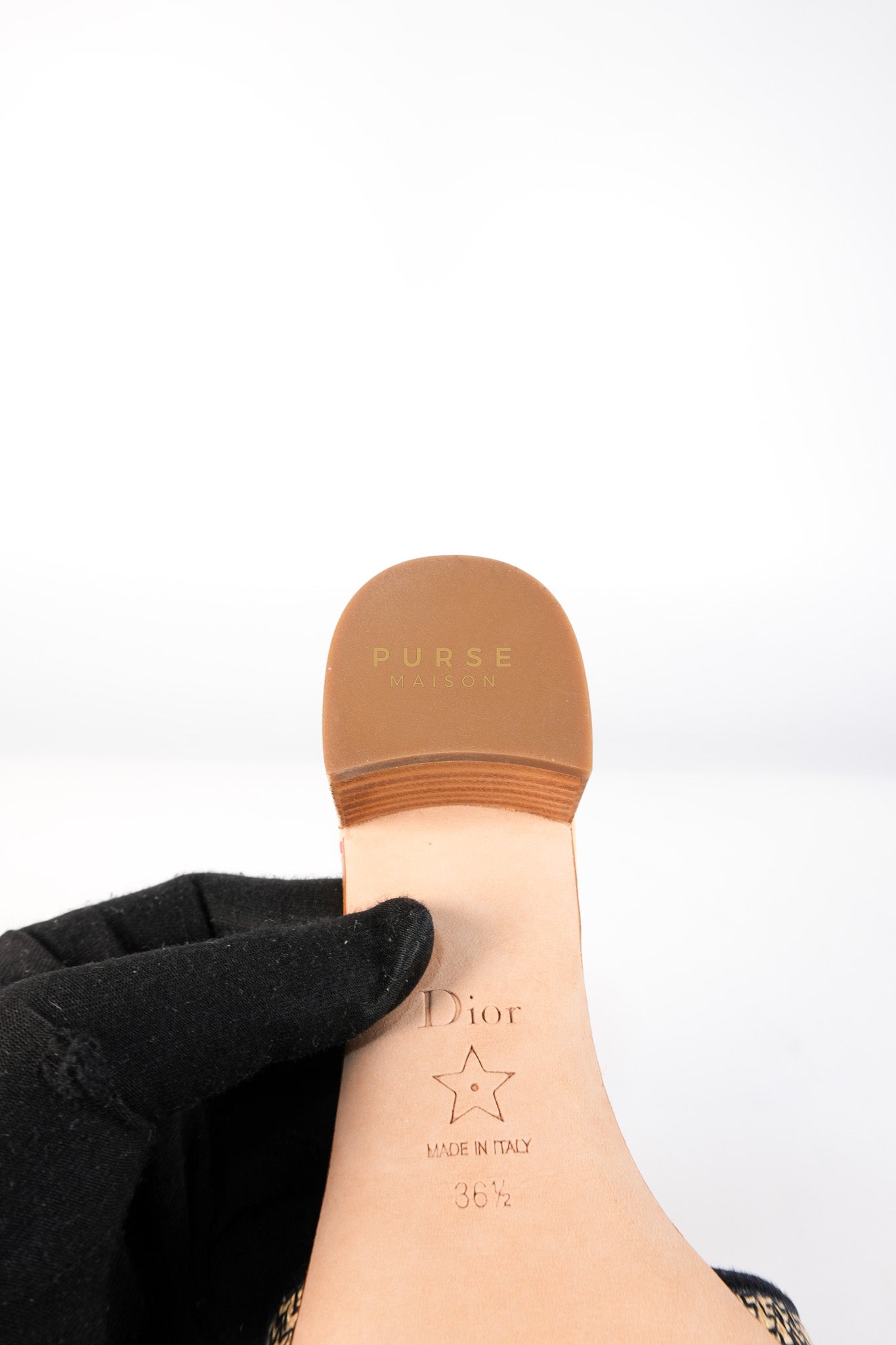 Dway Heeled Mule in Straw & Multicolor Size 36.5(24.1 cm) | Purse Maison Luxury Bags Shop