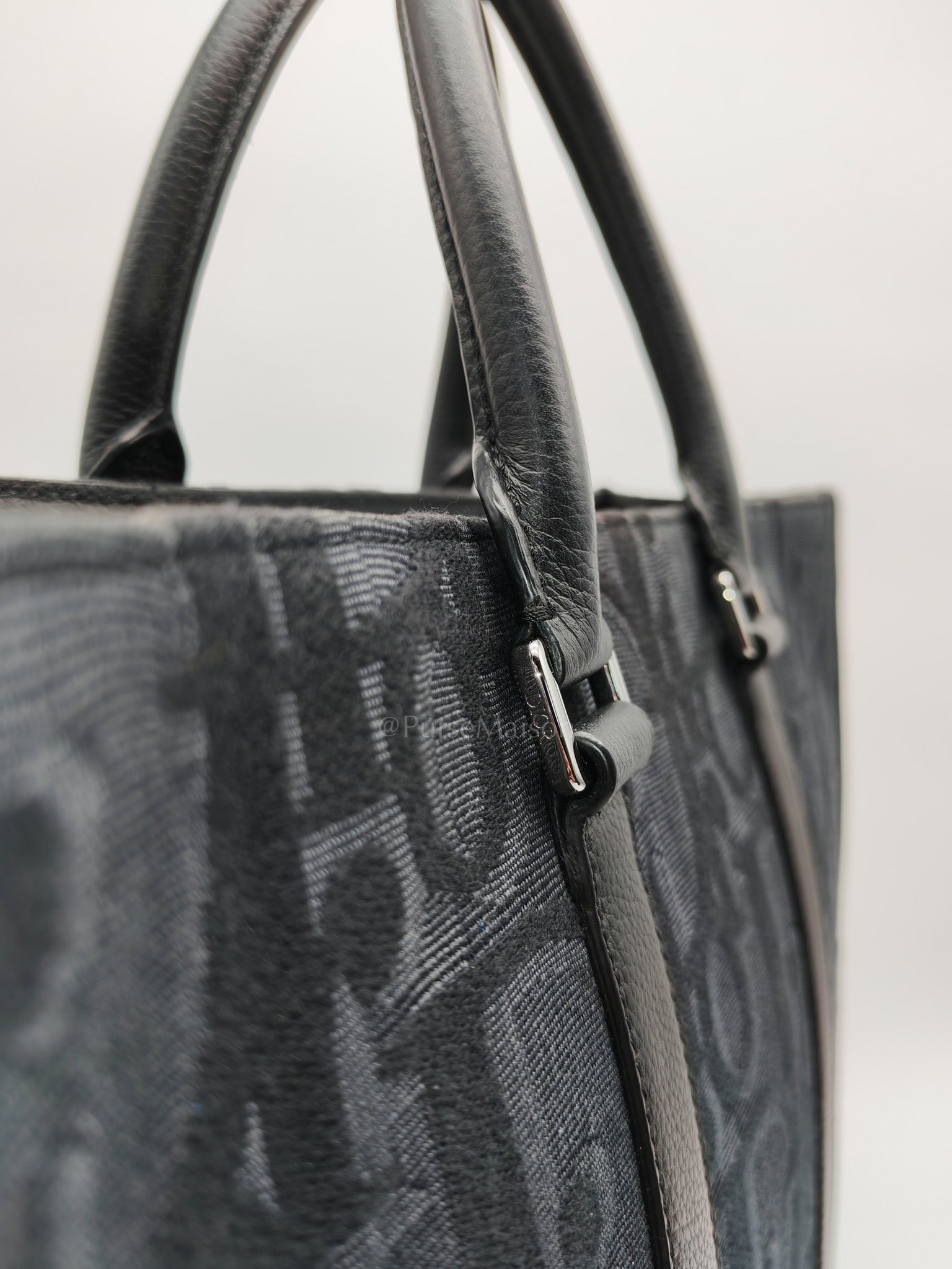 East West Tote Bag in Black Blue Dior Oblique Jacquard | Purse Maison Luxury Bags Shop