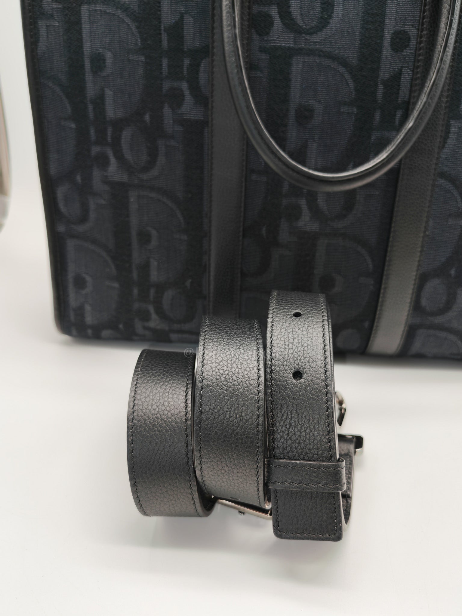 East West Tote Bag in Black Blue Dior Oblique Jacquard | Purse Maison Luxury Bags Shop