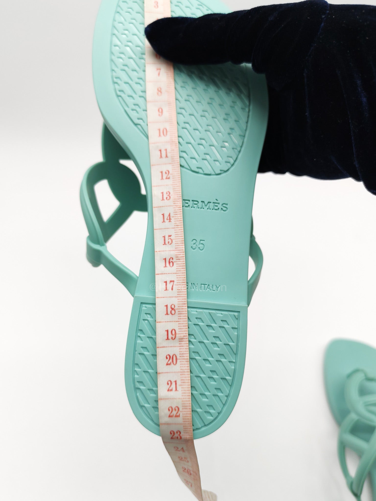 Egerie Beach Sandals in Vert Embrun Size 35 (22cm) | Purse Maison Luxury Bags Shop