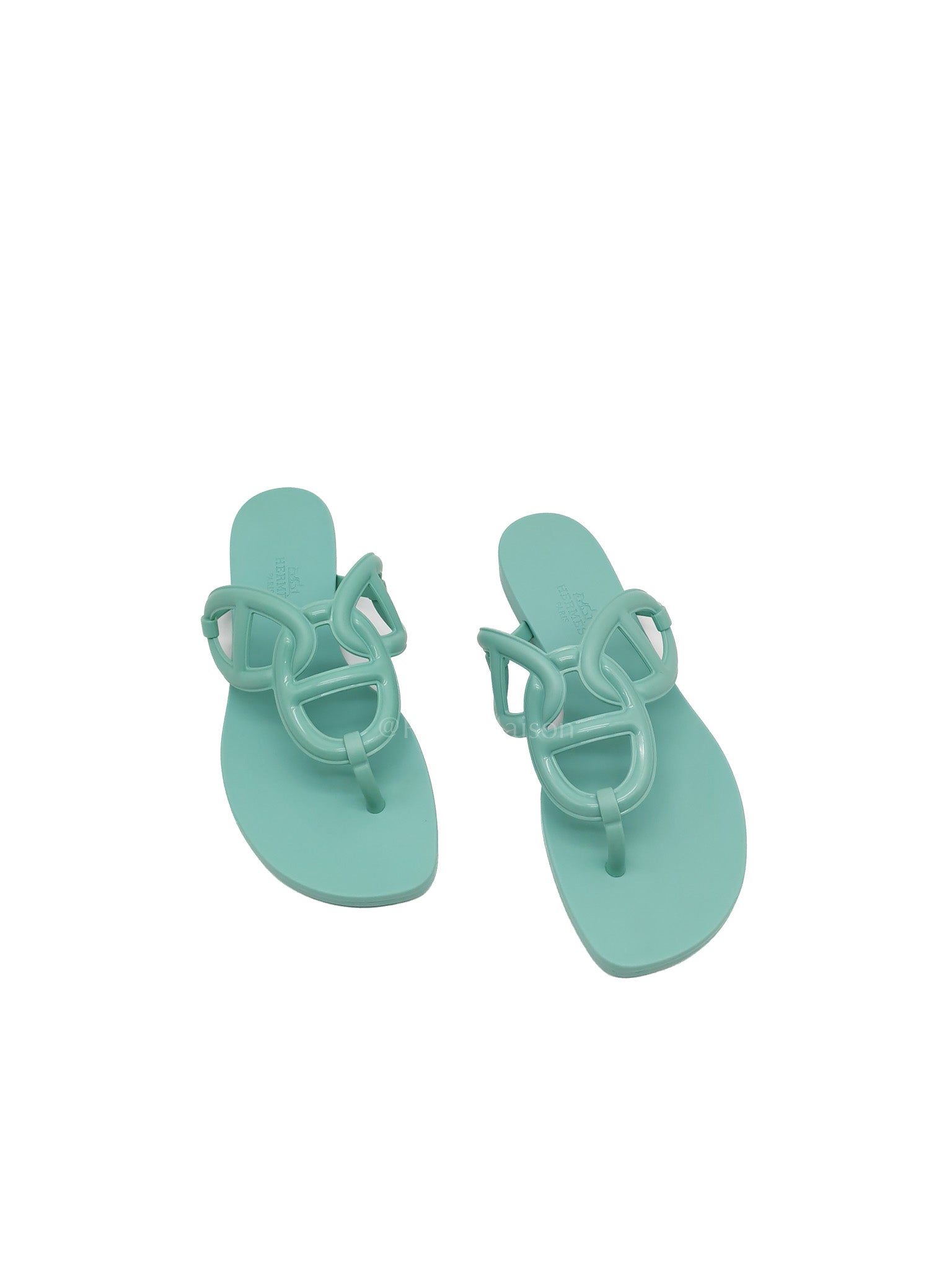 Egerie Beach Sandals in Vert Embrun Size 35 (22cm) | Purse Maison Luxury Bags Shop