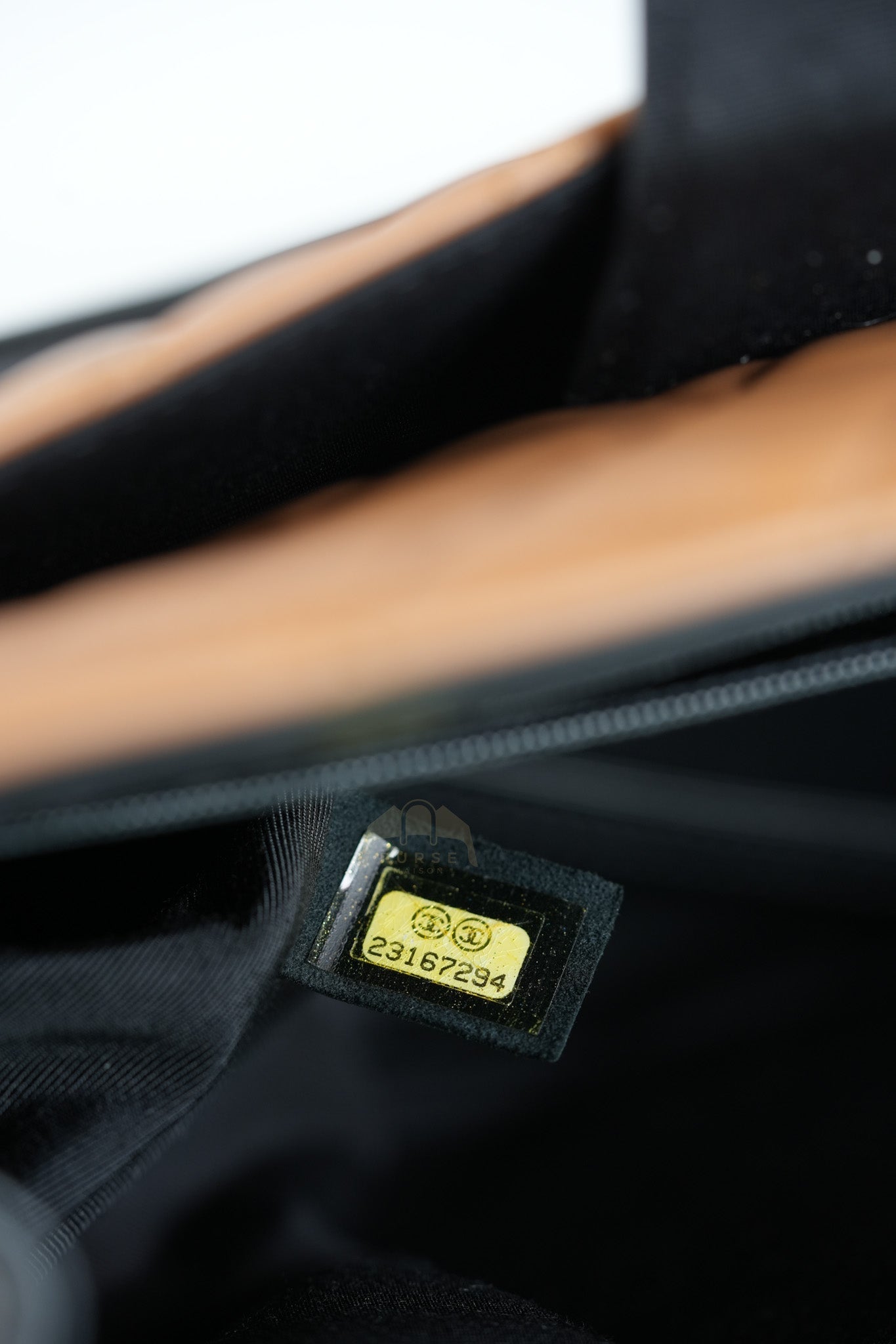 Elegant CC Tote Bag Medium in Beige Black Quilted Lambskin Leather Aged Gold Hardware(Series 23) | Purse Maison Luxury Bags Shop