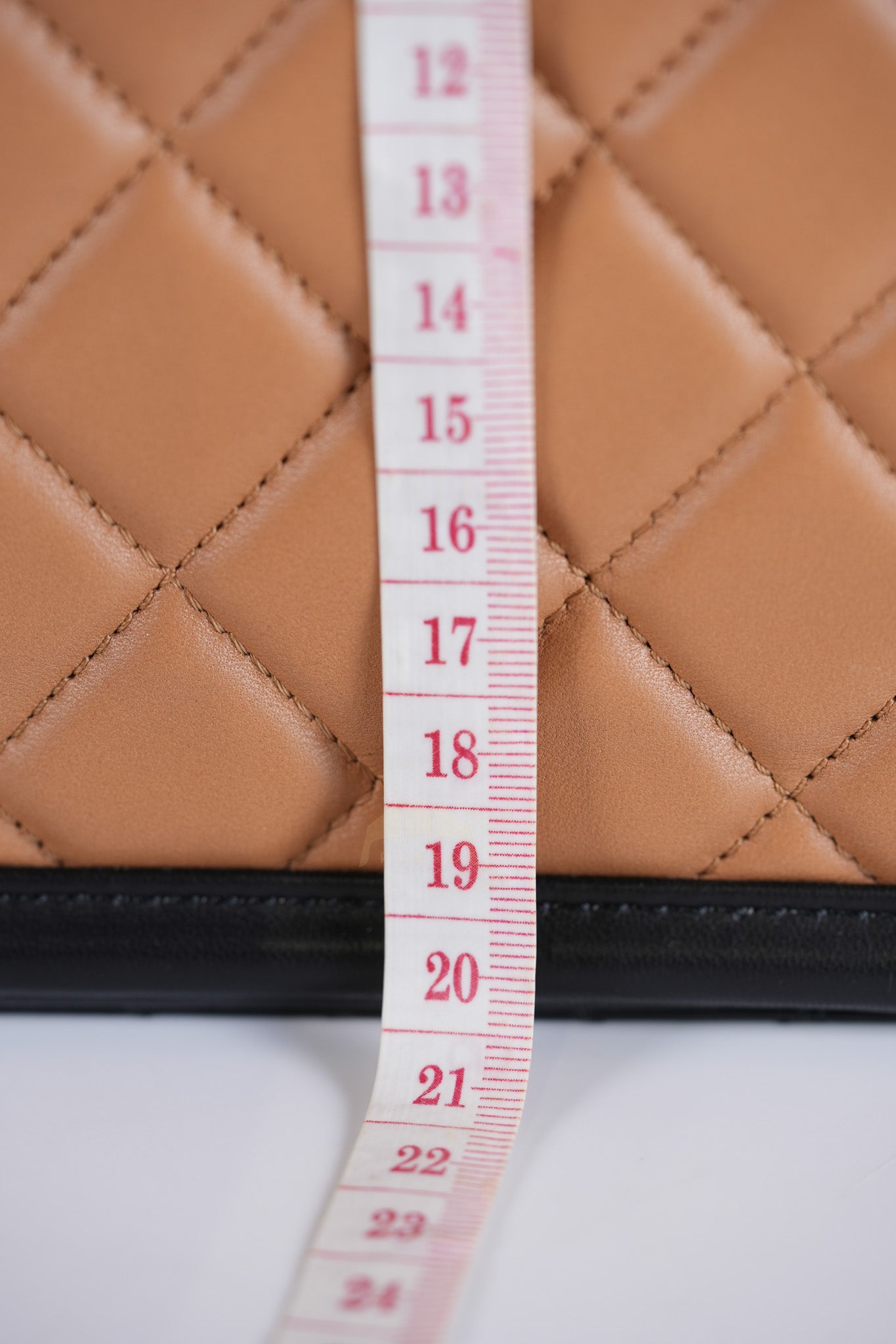 Elegant CC Tote Bag Medium in Beige Black Quilted Lambskin Leather Aged Gold Hardware(Series 23) | Purse Maison Luxury Bags Shop