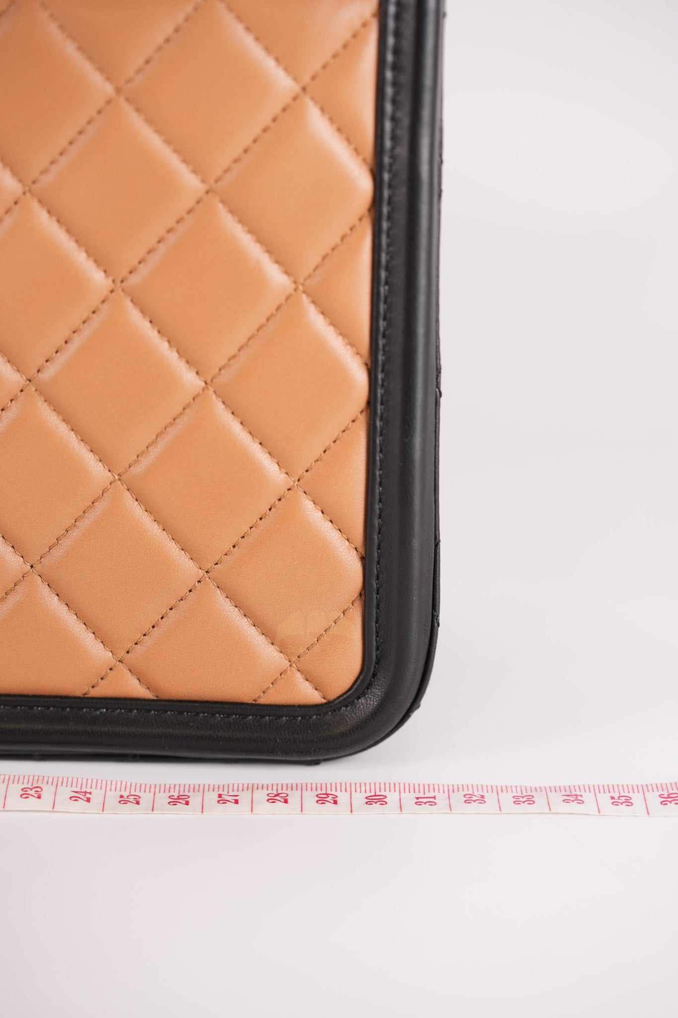 Elegant CC Tote Bag Medium in Beige Black Quilted Lambskin Leather Aged Gold Hardware(Series 23) | Purse Maison Luxury Bags Shop