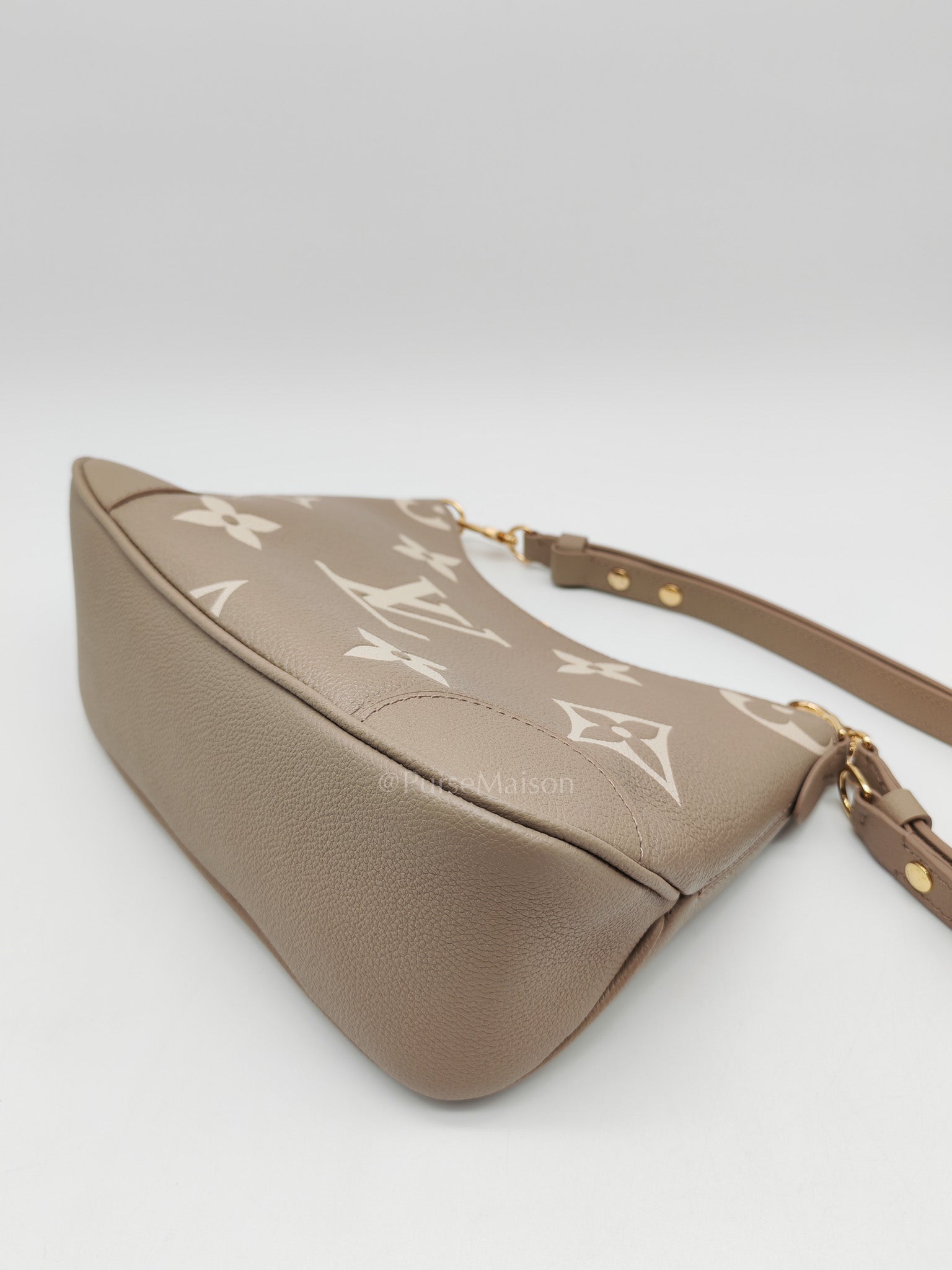 Louis Vuitton Bagatelle NM Monogram Empreinte Bicolor Two Way Bag Microchip