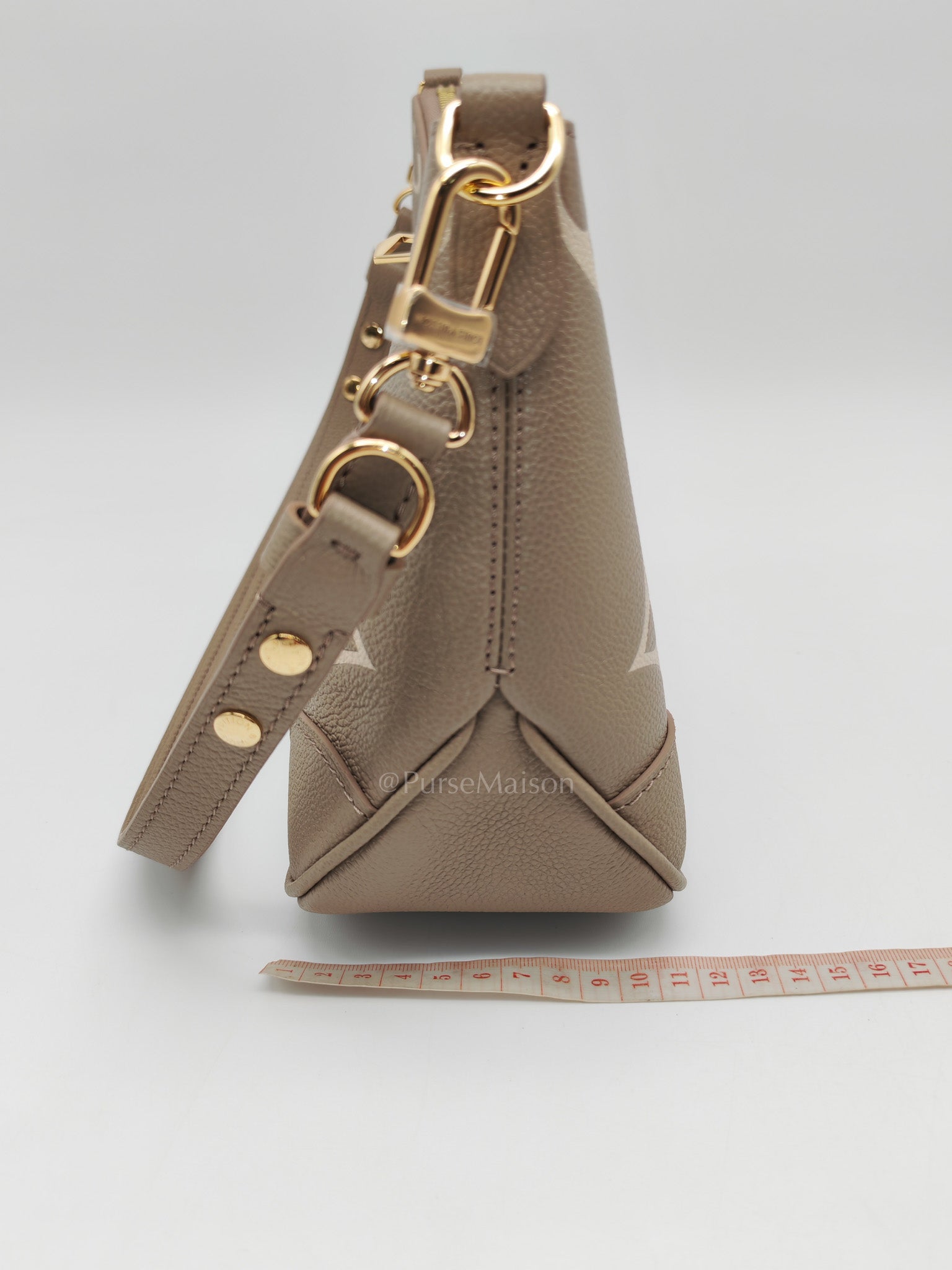 Louis Vuitton Bagatelle NM Monogram Empreinte Bicolor Two Way Bag Microchip