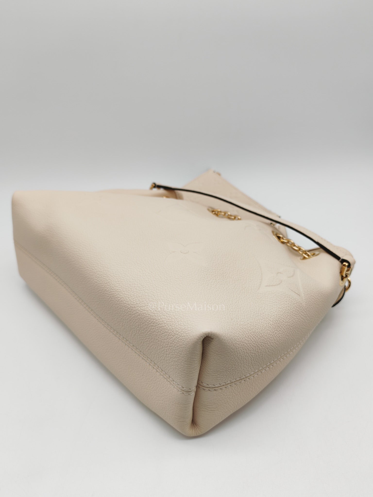 Louis Vuitton Bundle Bag in Cream Monogram Empreinte Giant and Gold Hardware Microchip