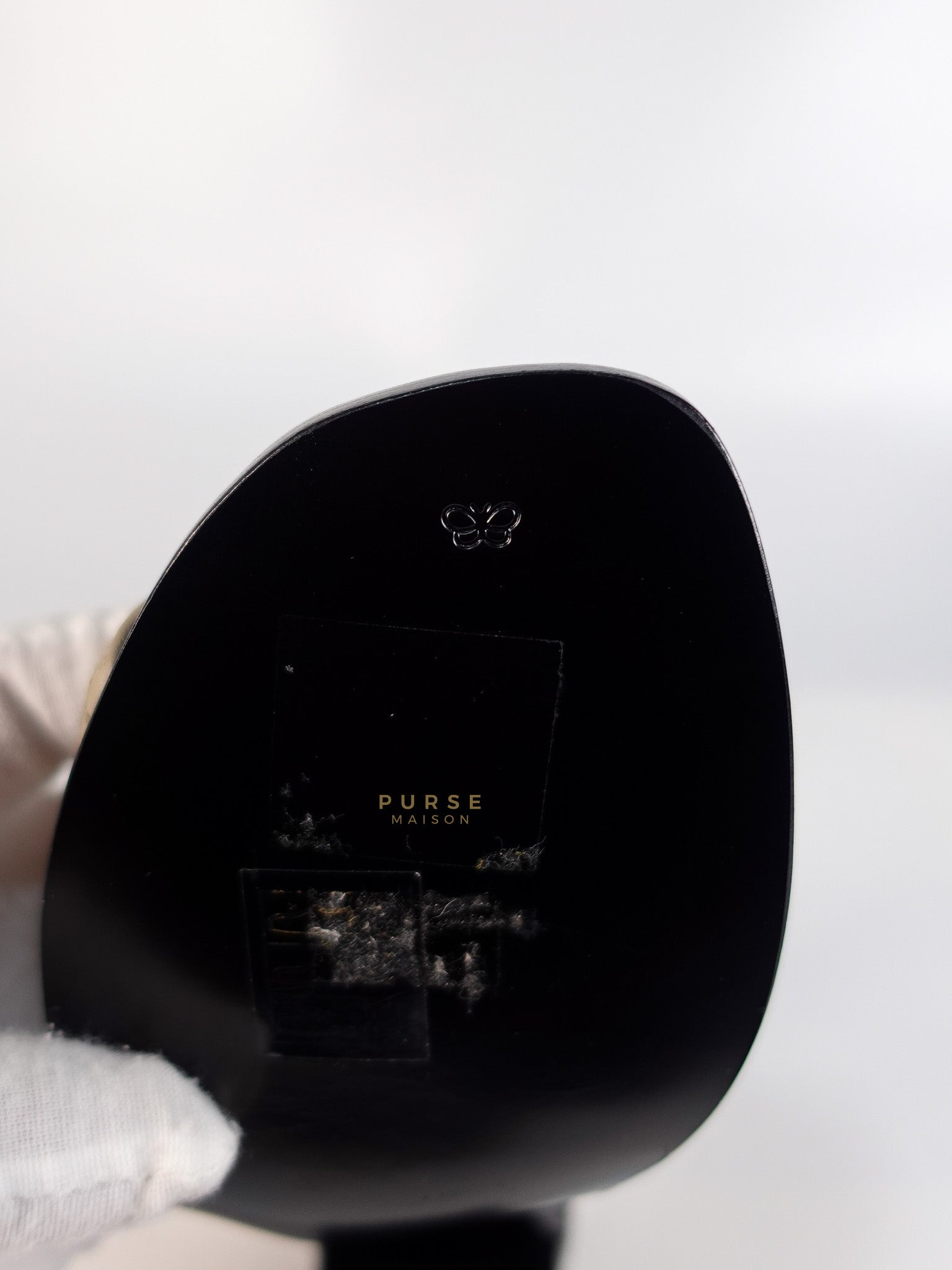 Embroidered Chunky Heels Sandals in Gray Size 39 EU (24.5cm) | Purse Maison Luxury Bags Shop