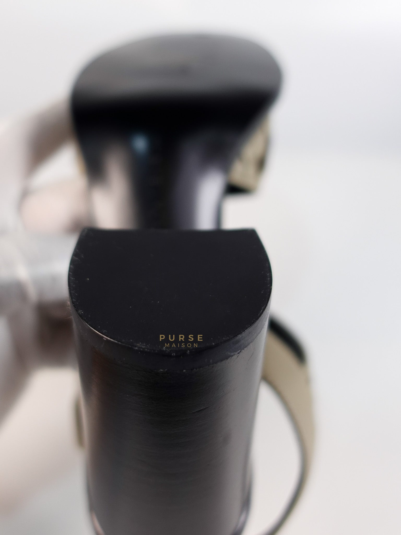 Embroidered Chunky Heels Sandals in Gray Size 39 EU (24.5cm) | Purse Maison Luxury Bags Shop