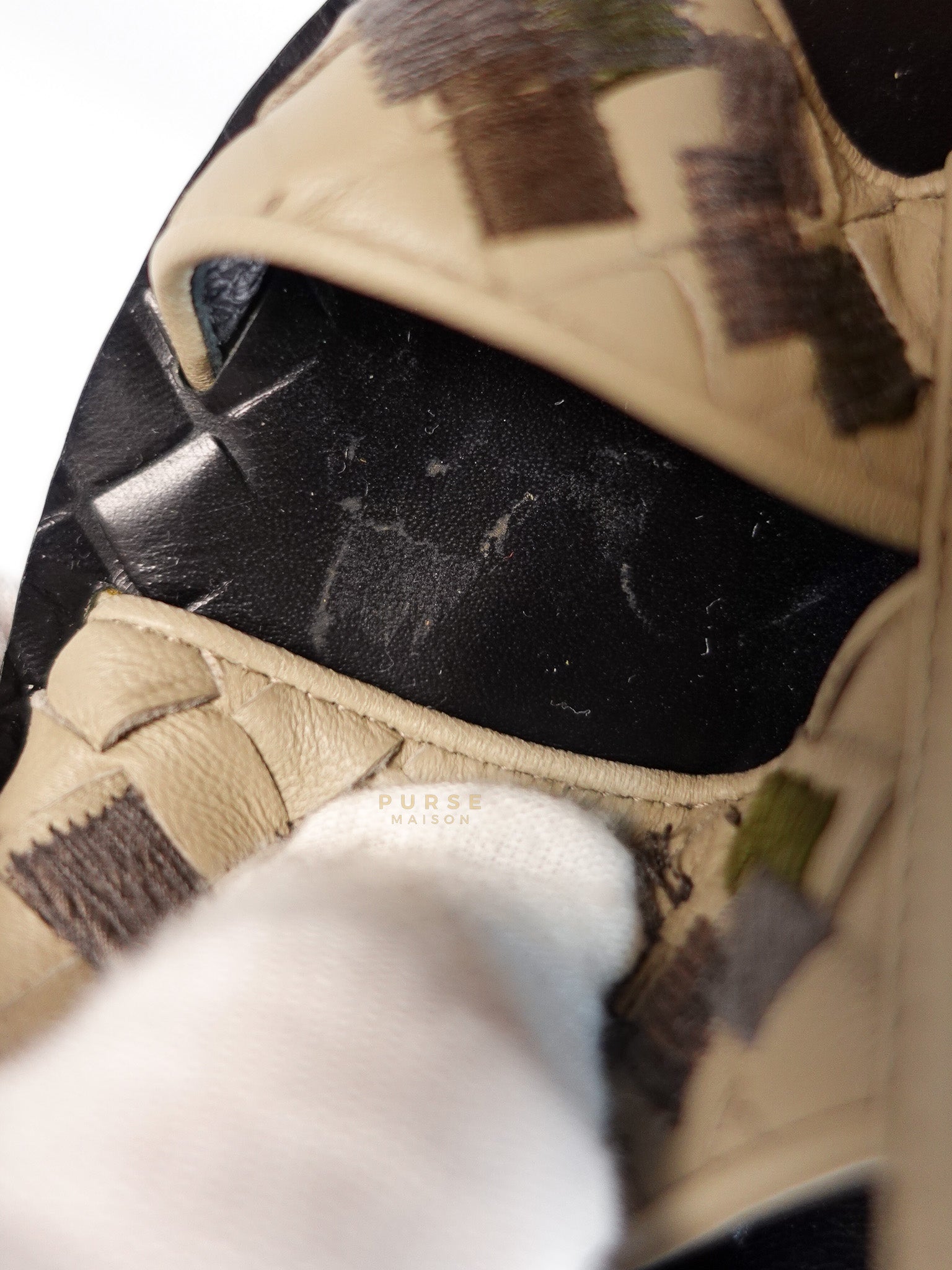 Embroidered Chunky Heels Sandals in Gray Size 39 EU (24.5cm) | Purse Maison Luxury Bags Shop