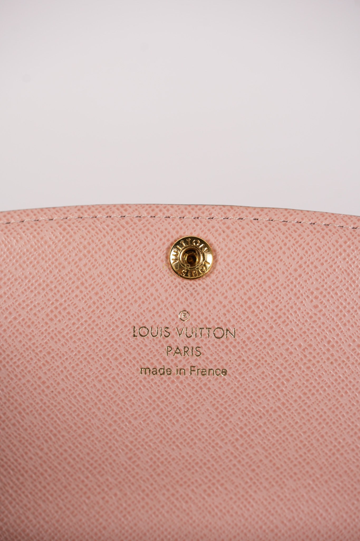 Emilie Monogram Canvas Long Wallet in Rose Ballerine Interior (SN5109) | Purse Maison Luxury Bags Shop