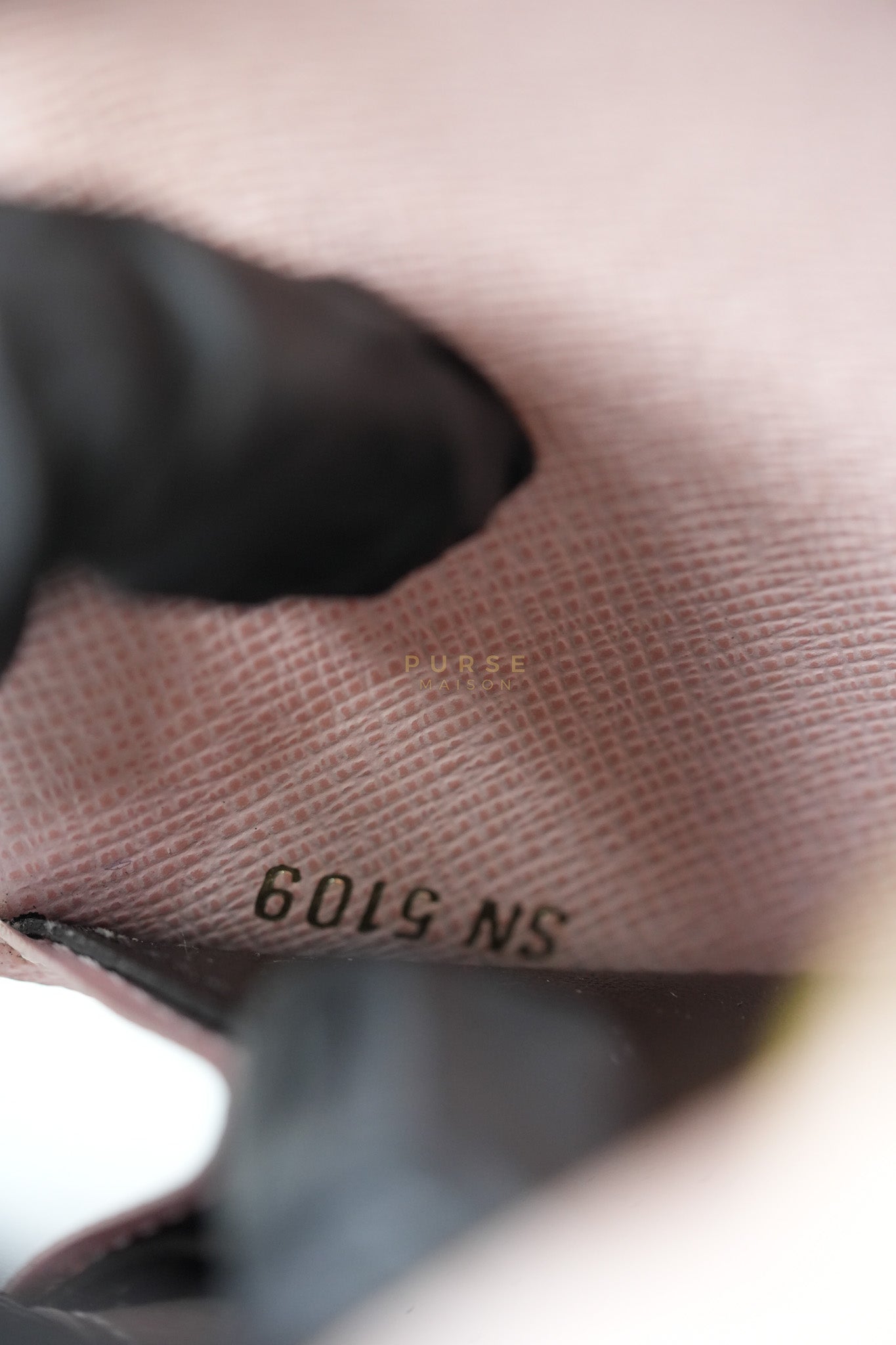 Emilie Monogram Canvas Long Wallet in Rose Ballerine Interior (SN5109) | Purse Maison Luxury Bags Shop
