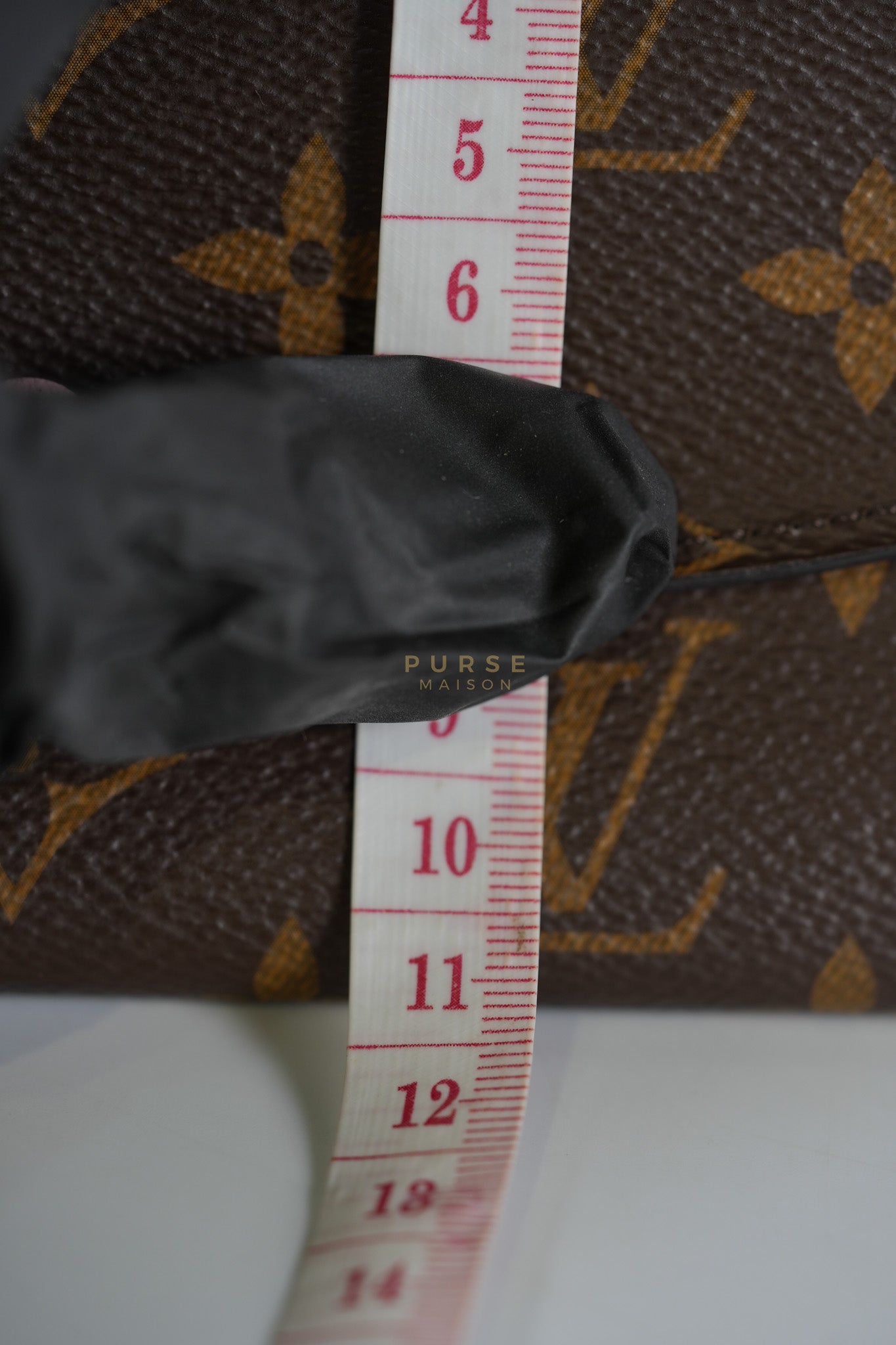 Emilie Monogram Canvas Long Wallet in Rose Ballerine Interior (SN5109) | Purse Maison Luxury Bags Shop