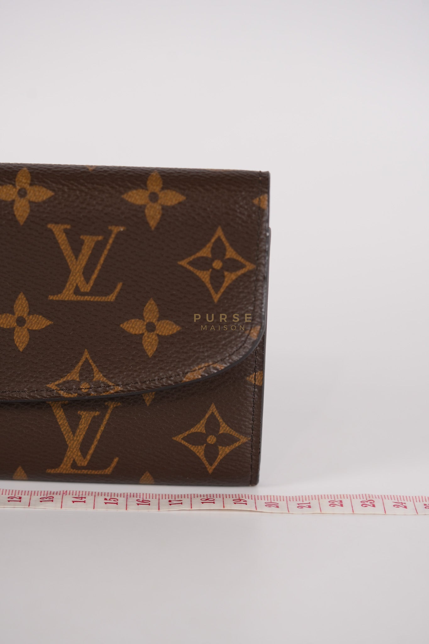 Emilie Monogram Canvas Long Wallet in Rose Ballerine Interior (SN5109) | Purse Maison Luxury Bags Shop
