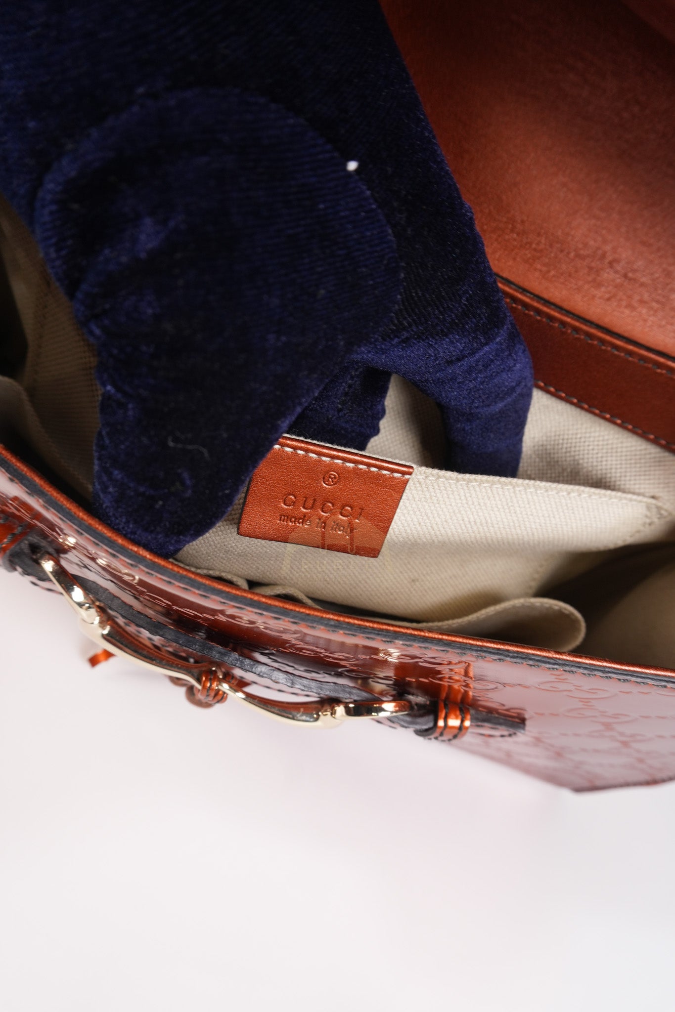 Emily Medium Metallic Guccissima Patent Orange Leather Chain Shoulder Bag | Purse Maison Luxury Bags Shop