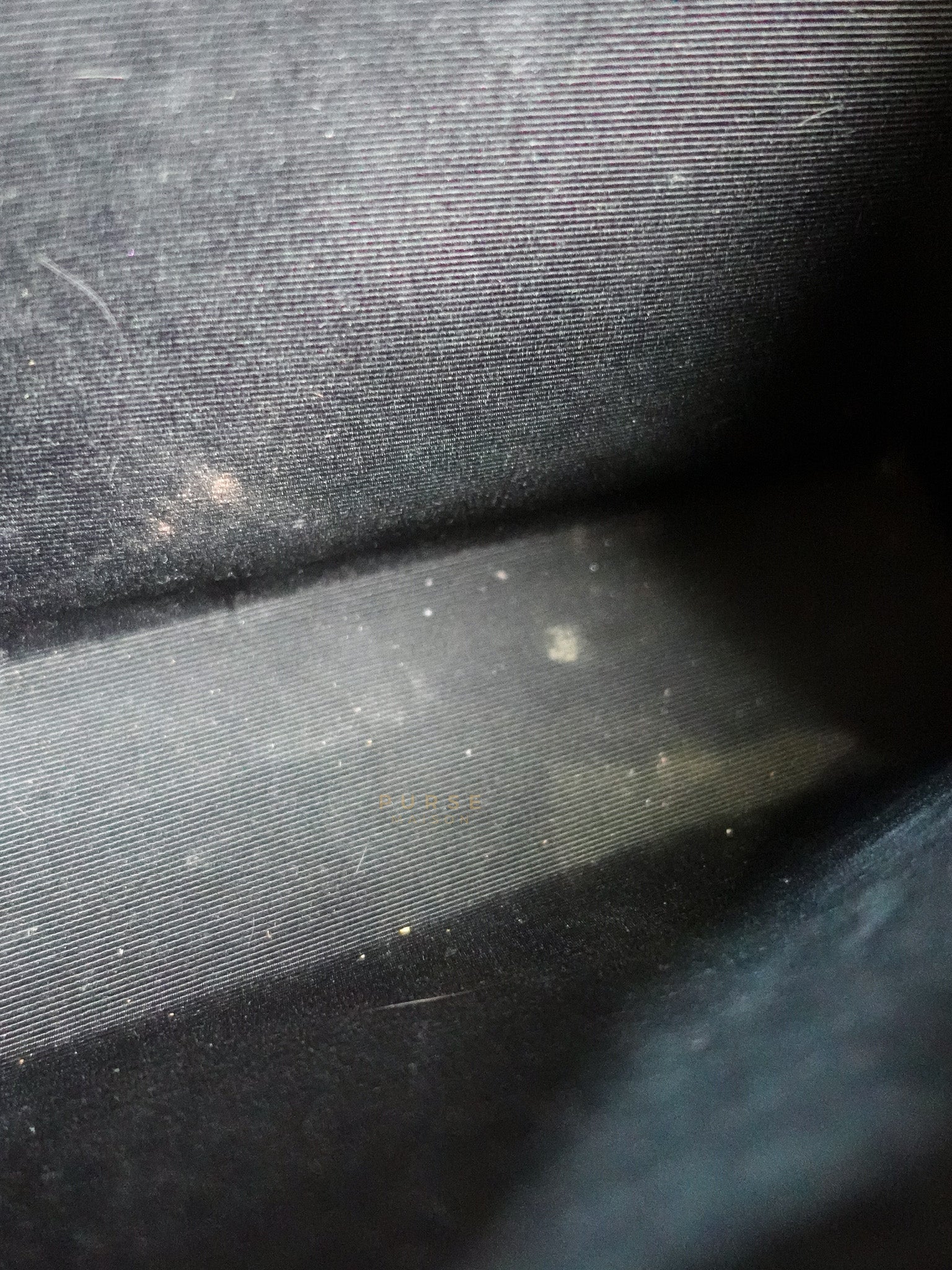 Envelope Large Shoulder Bag in Black Tri Quilted Grained Leather & Silver Hardware | Purse Maison Luxury Bags Shop