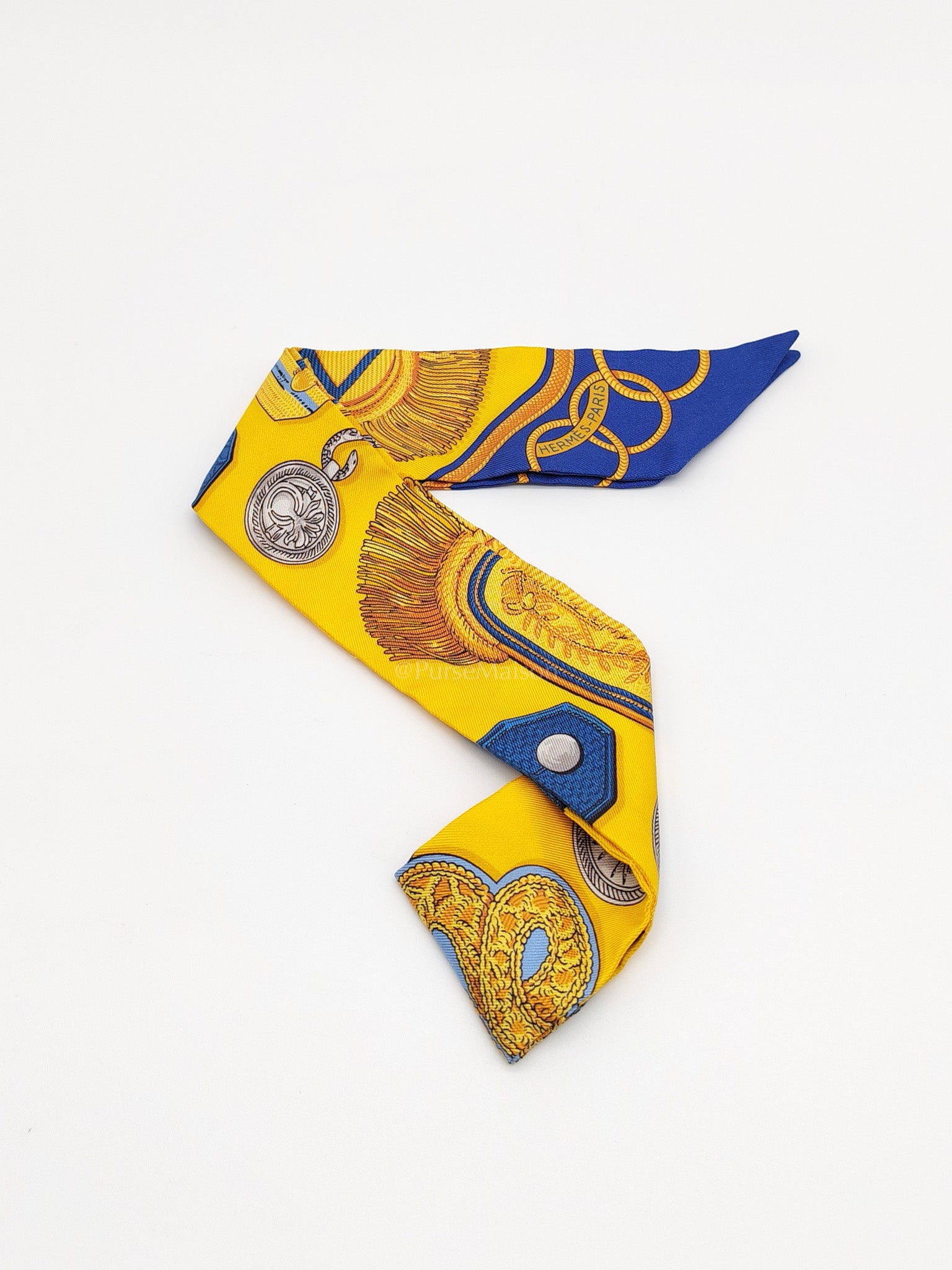 Epaulettes Silk Twilly | Purse Maison Luxury Bags Shop