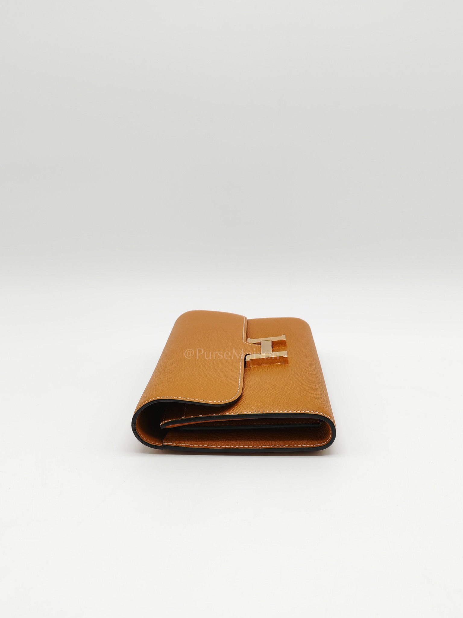 Constance To Go in Toffee Epsom Leather & Gold Hardware Stamp D (2019)