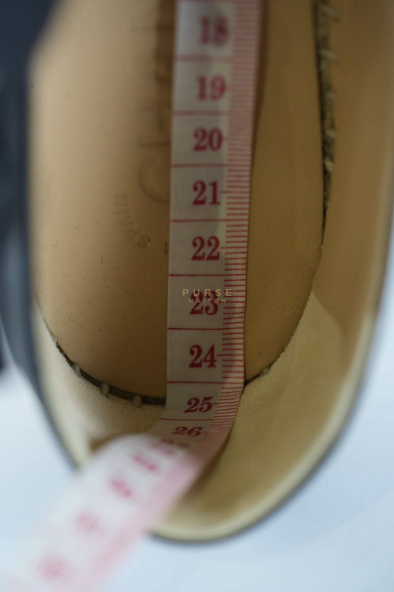 Espadrille Black in Lambskin Leather Size 38 EU (24 cm) | Purse Maison Luxury Bags Shop