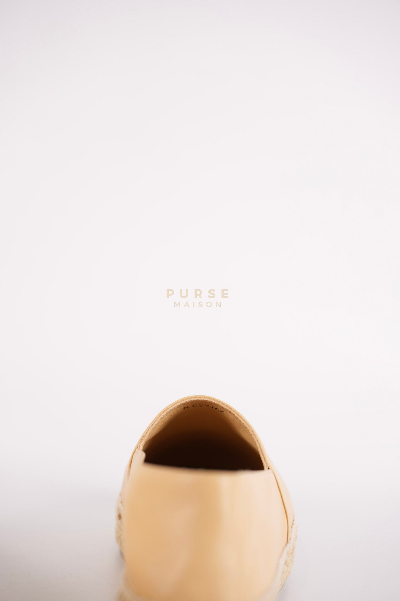 Espadrilles Beige/Black Two-tone Lambskin Leather Size 37 (23cm) | Purse Maison Luxury Bags Shop