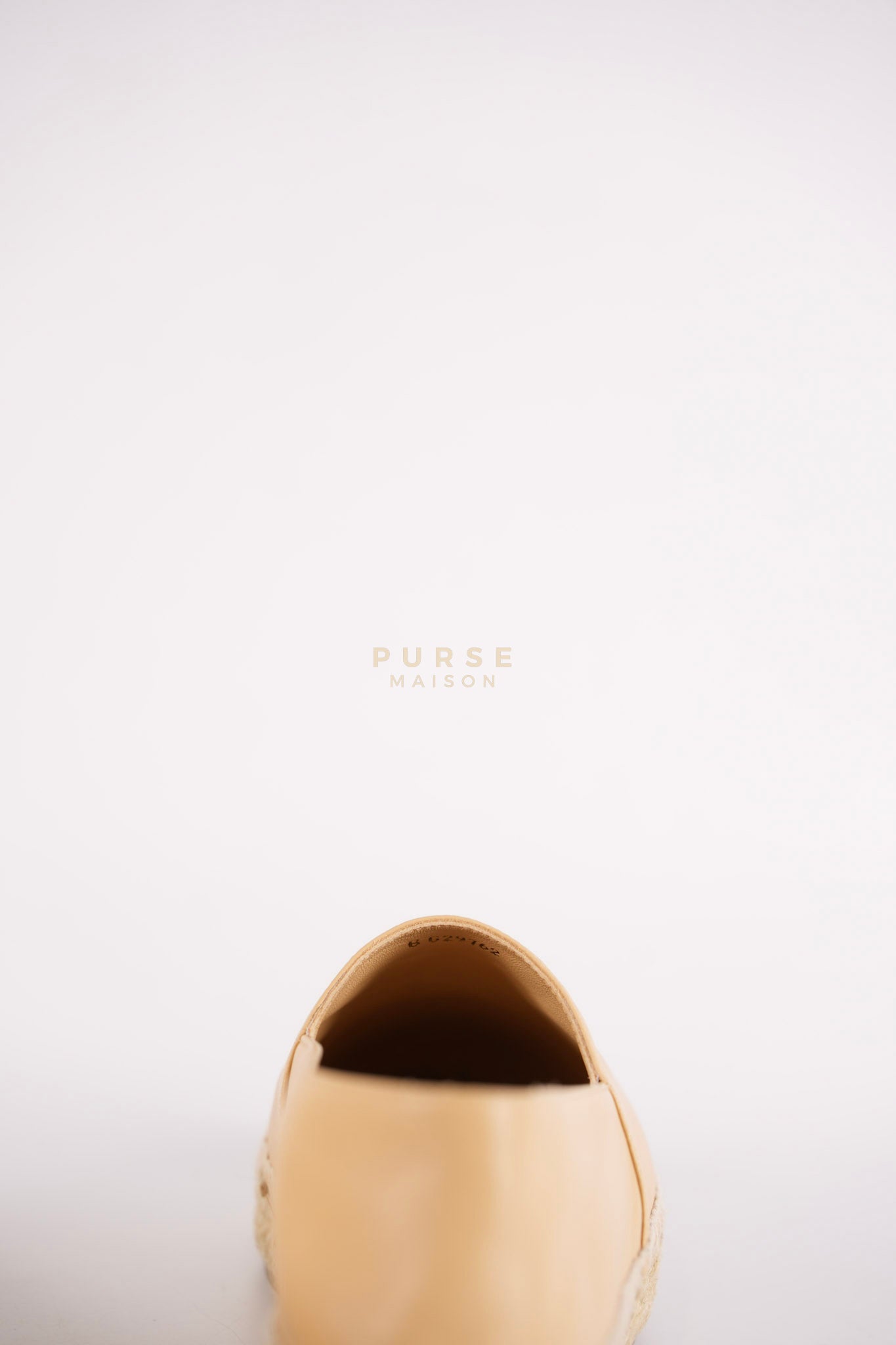 Espadrilles Beige/Black Two-tone Lambskin Leather Size 37 (23cm) | Purse Maison Luxury Bags Shop