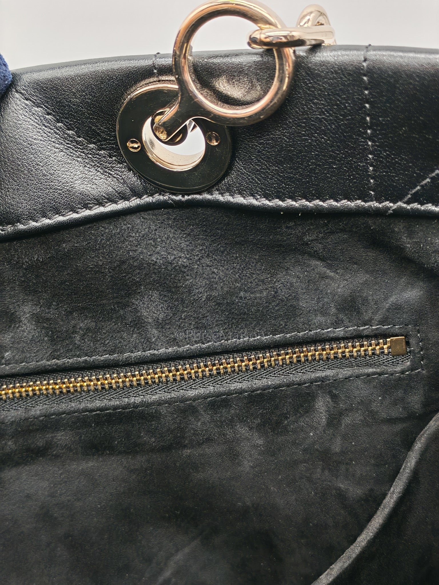 Essential Tote Bag in Black Calfskin Leather & Light Gold Hardware | Purse Maison Luxury Bags Shop