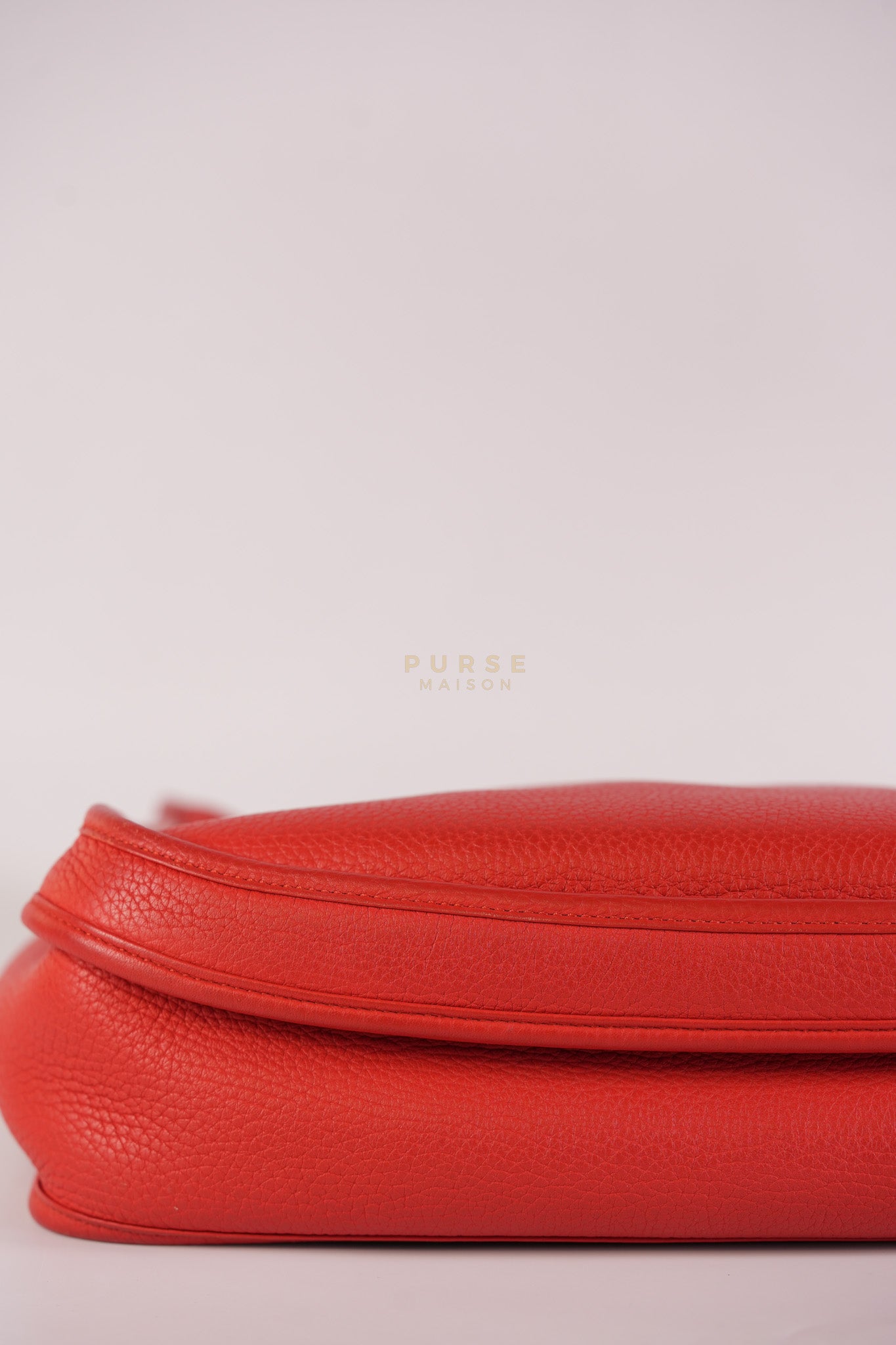 Evelyn GM in Red Clemence Palladium Hardware Stamp X(2017) | Purse Maison Luxury Bags Shop