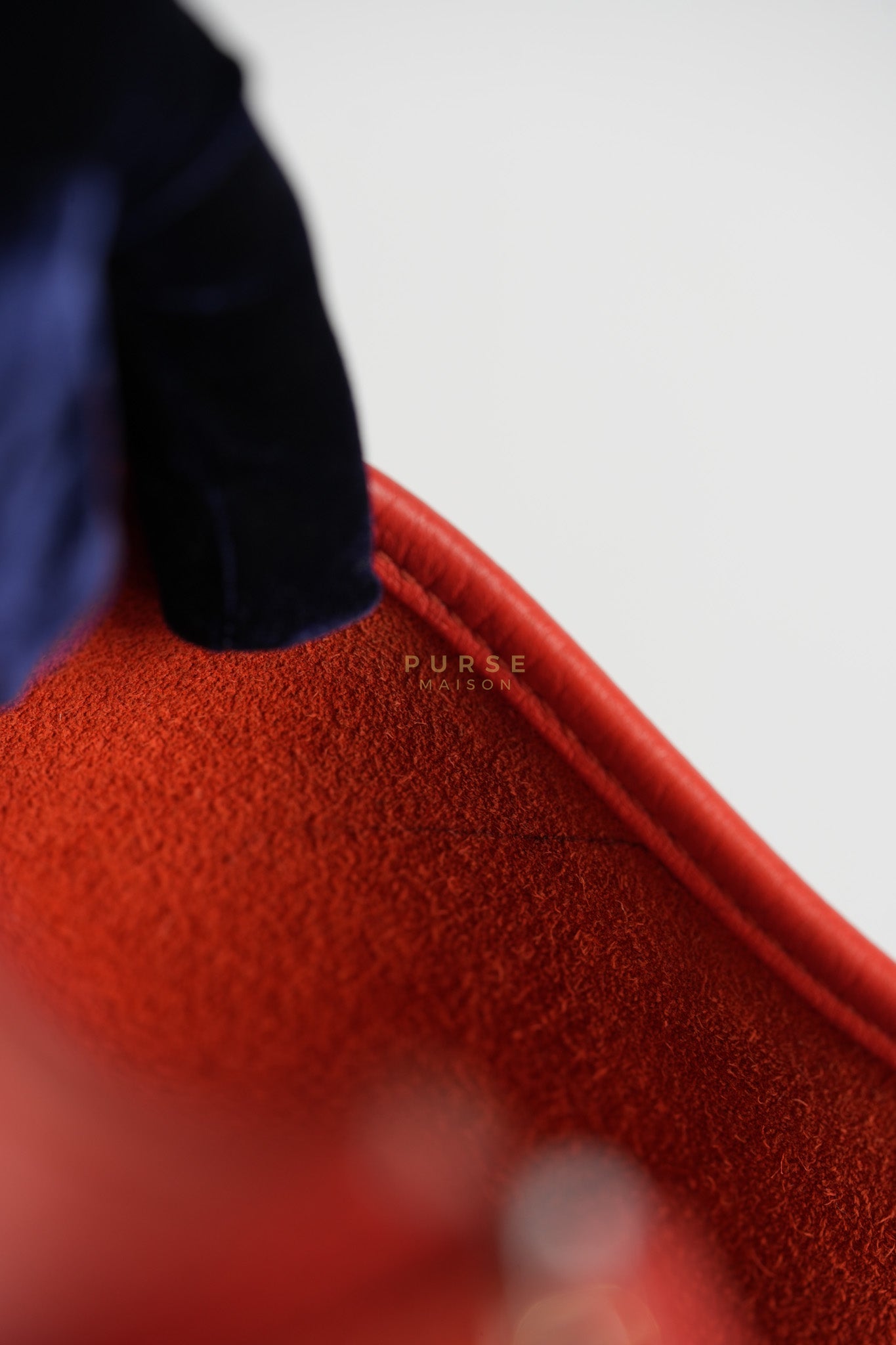 Evelyn GM in Red Clemence Palladium Hardware Stamp X(2017) | Purse Maison Luxury Bags Shop