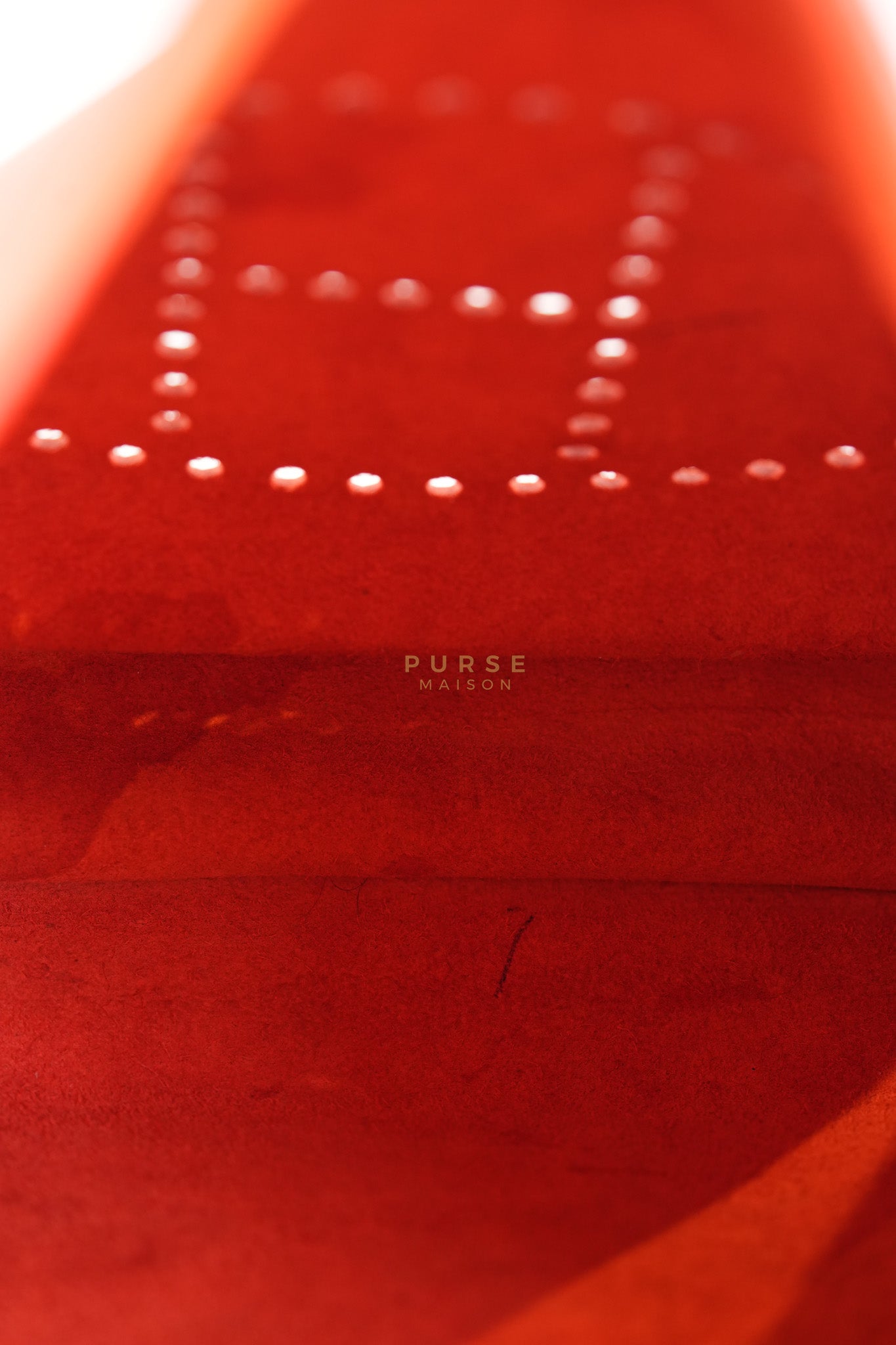 Evelyn GM in Red Clemence Palladium Hardware Stamp X(2017) | Purse Maison Luxury Bags Shop