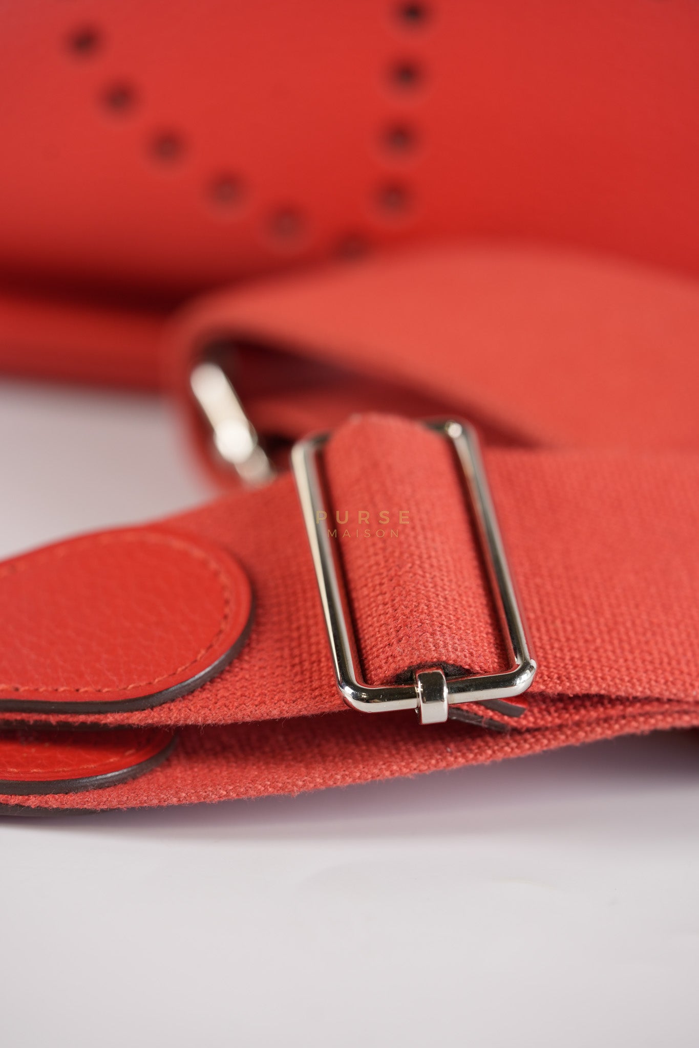 Evelyn GM in Red Clemence Palladium Hardware Stamp X(2017) | Purse Maison Luxury Bags Shop