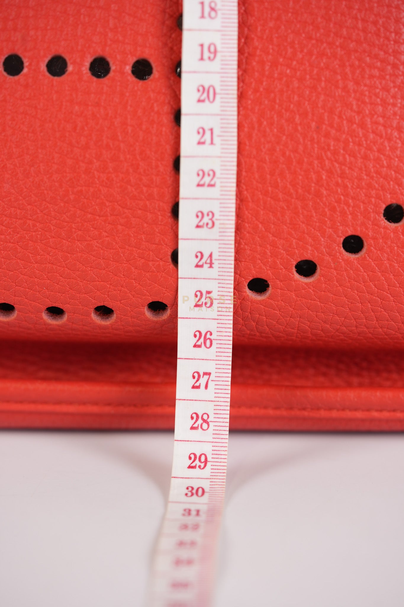 Evelyn GM in Red Clemence Palladium Hardware Stamp X(2017) | Purse Maison Luxury Bags Shop