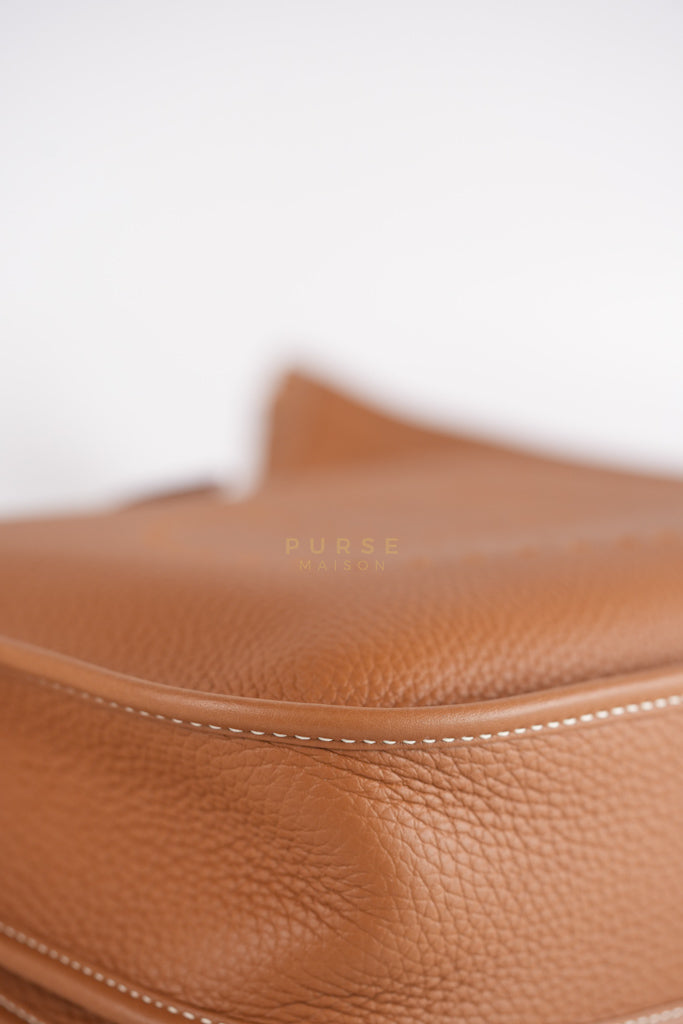 Evelyn PM in Gold Clemence Leather and Gold Hardware Stamp W (2024) | Purse Maison Luxury Bags Shop