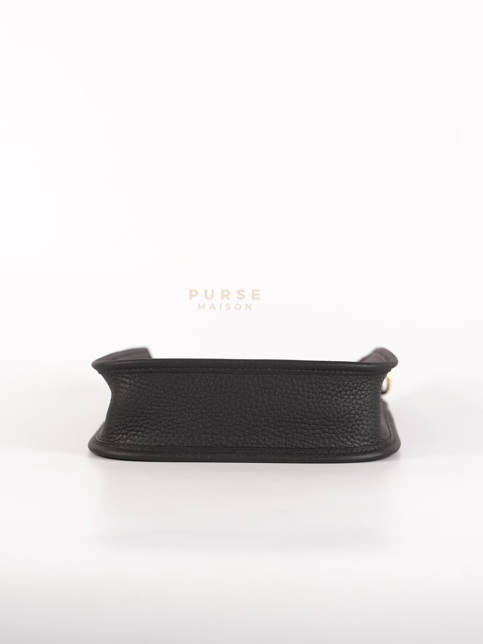 Evelyne 16 TPM in Black Clemence Leather and Gold Hardware Stamp K (2025) | Purse Maison Luxury Bags Shop