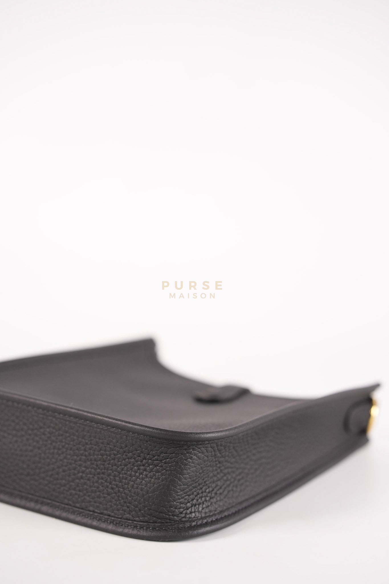 Evelyne 16 TPM in Black Clemence Leather and Gold Hardware Stamp K (2025) | Purse Maison Luxury Bags Shop