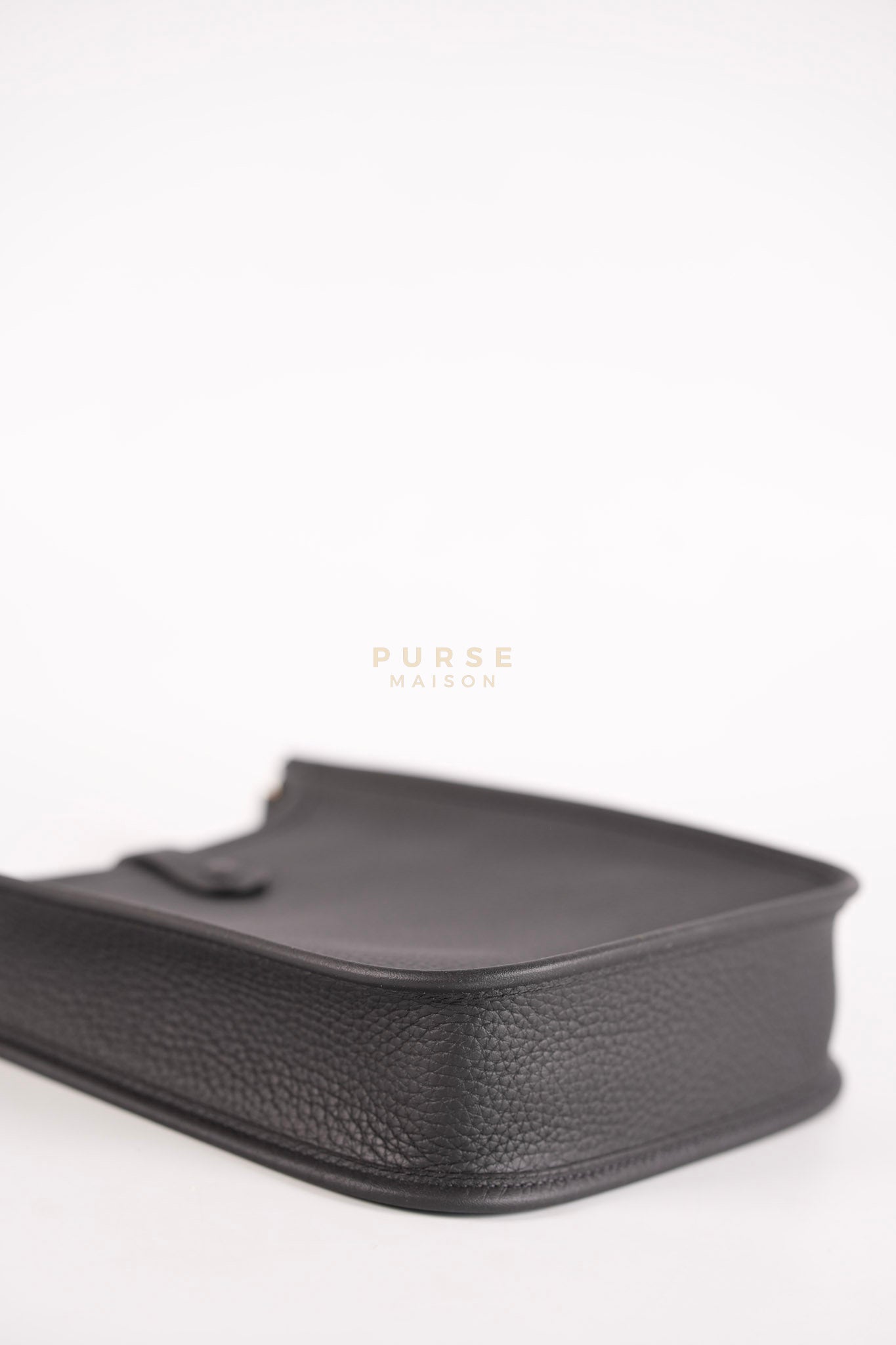 Evelyne 16 TPM in Black Clemence Leather and Gold Hardware Stamp K (2025) | Purse Maison Luxury Bags Shop