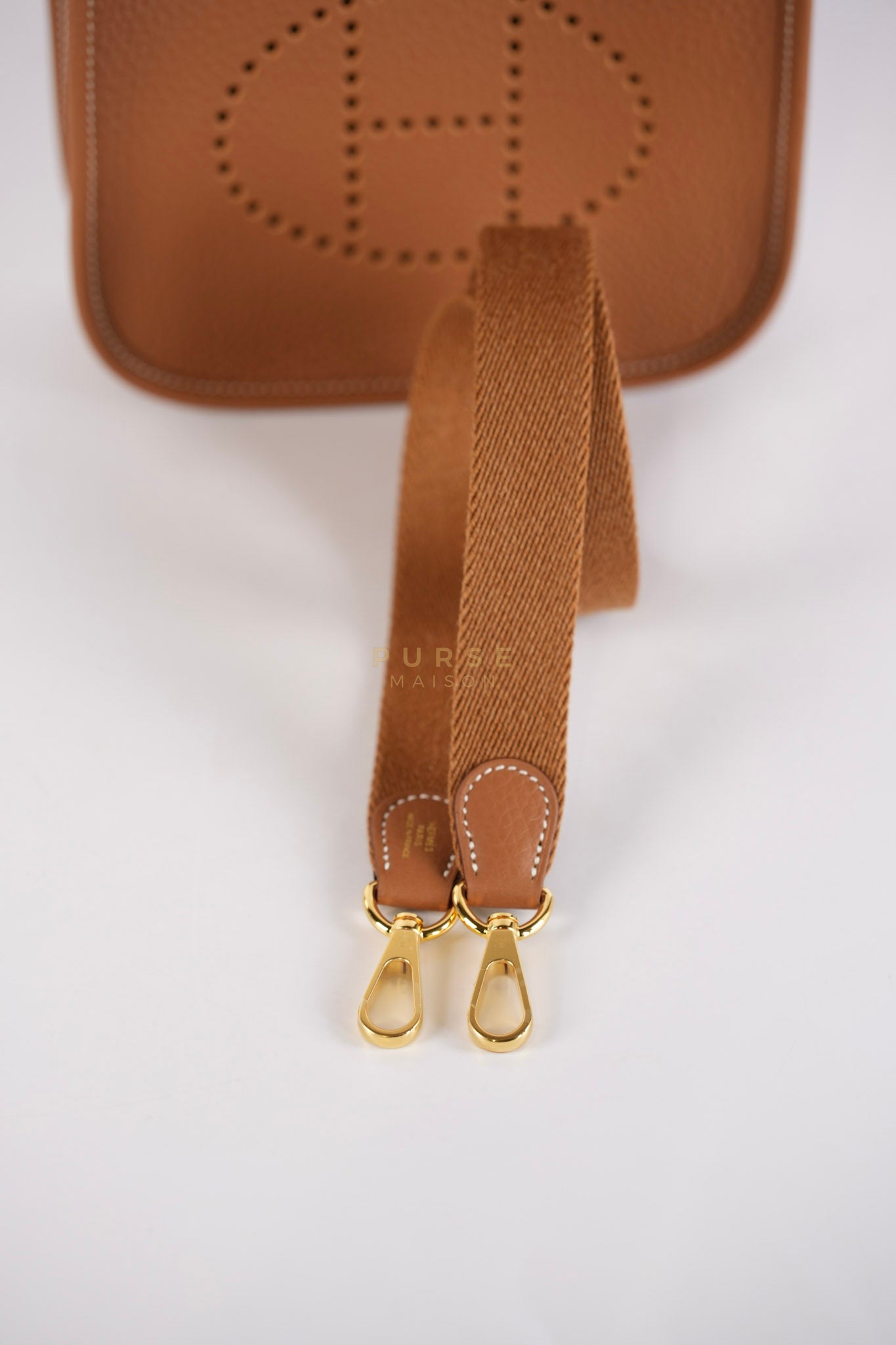 Evelyne 16 TPM in Gold Clemence Leather and Gold Hardware Stamp K (2025) | Purse Maison Luxury Bags Shop