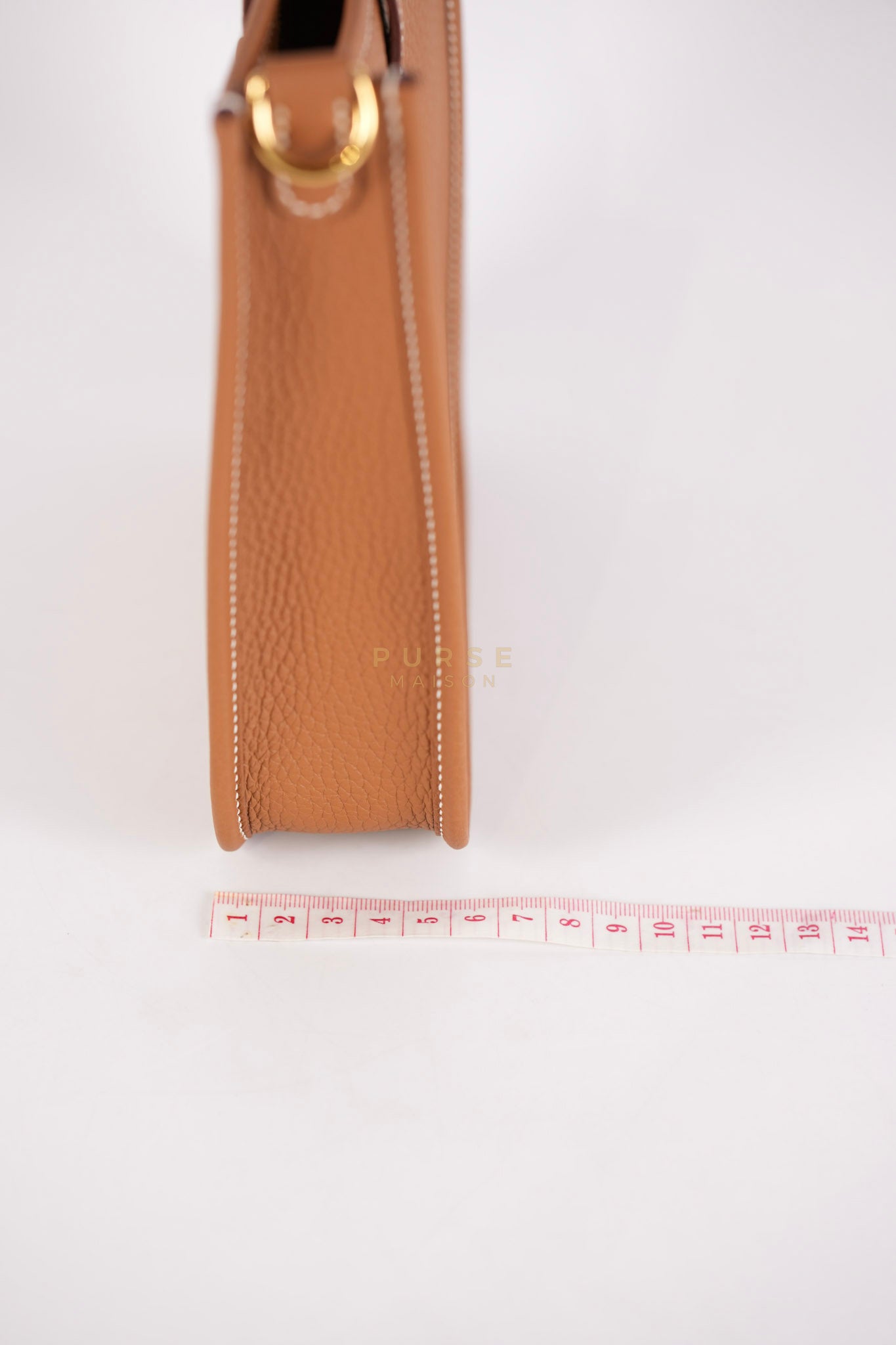 Evelyne 16 TPM in Gold Clemence Leather and Gold Hardware Stamp K (2025) | Purse Maison Luxury Bags Shop