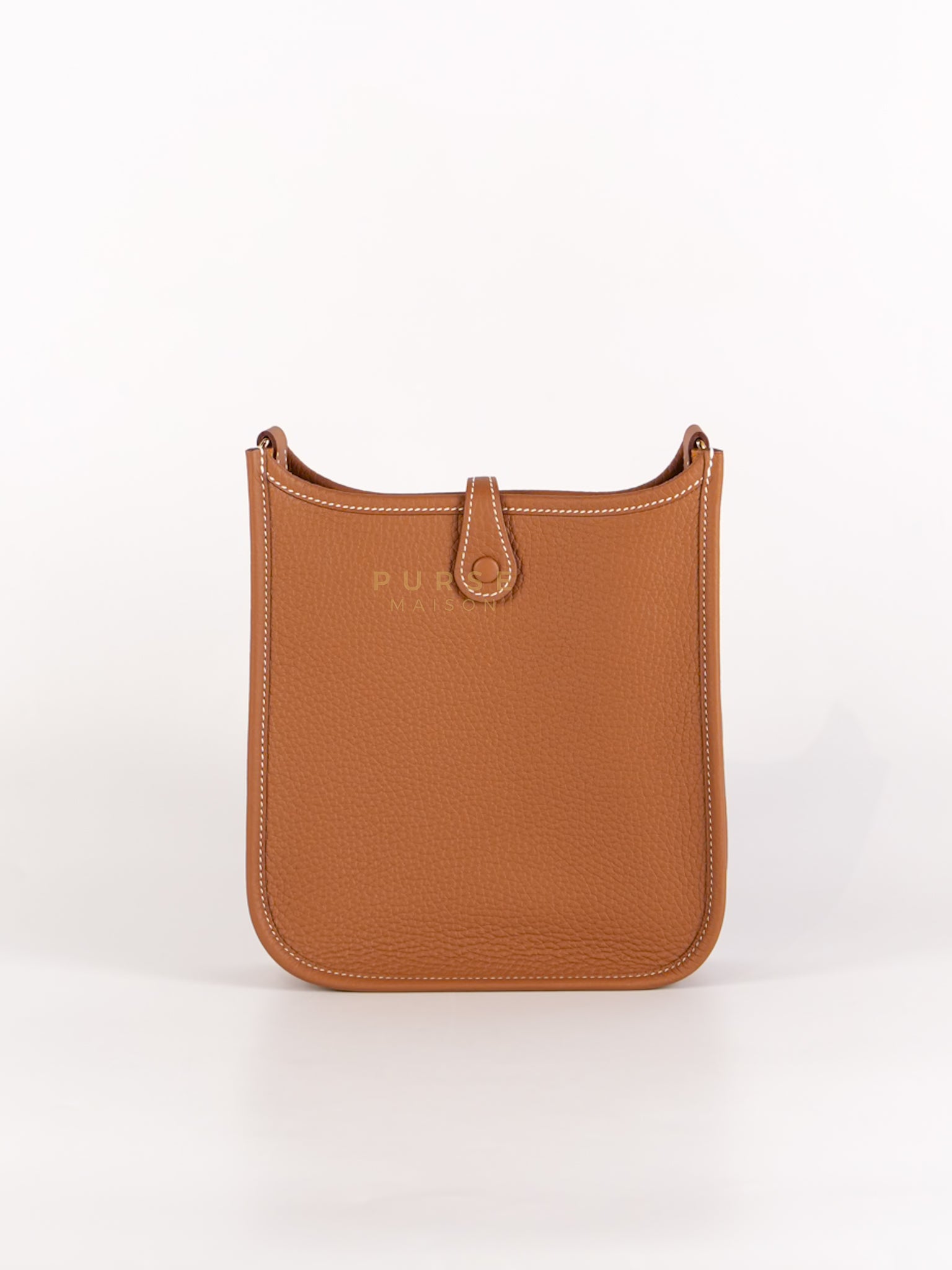 Evelyne 16 TPM in Gold Clemence Leather and Gold Hardware Stamp K (2025) | Purse Maison Luxury Bags Shop